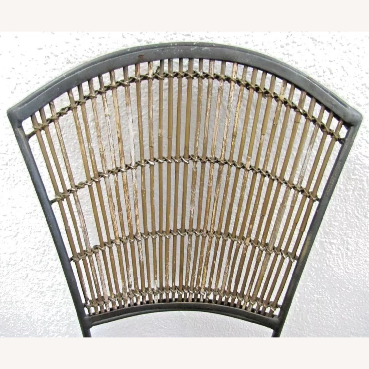 Vintage Iron and Bamboo Side Chair circa 1970's - image-2