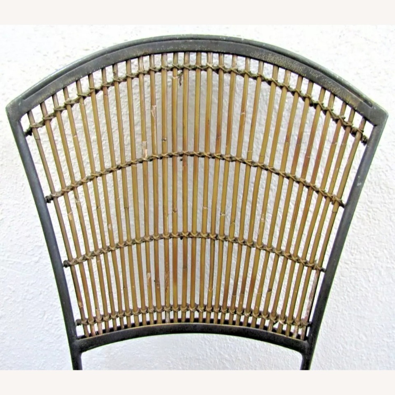 Vintage Mid-Century Iron and Bamboo Side Chair - image-3