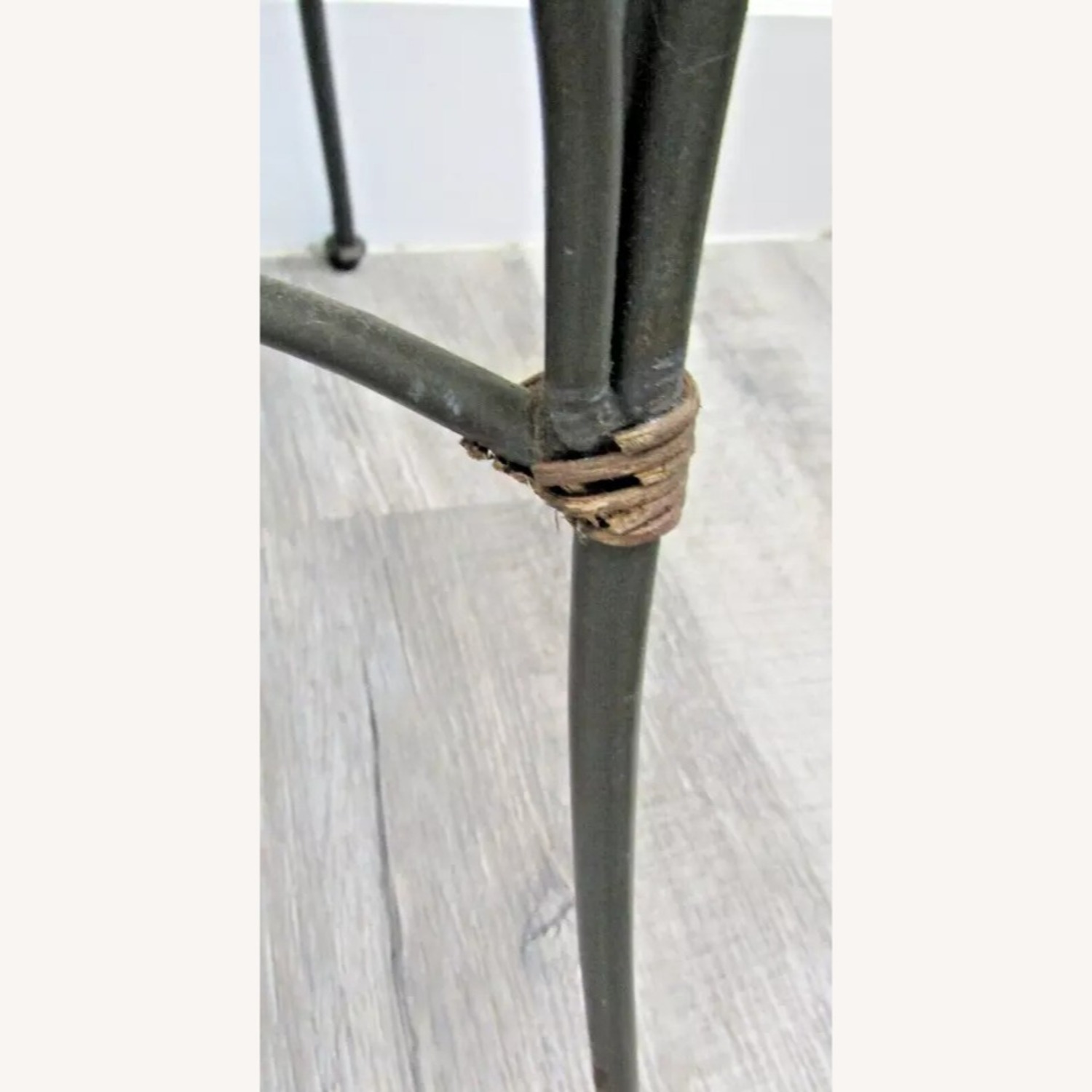 Vintage Mid-Century Iron and Bamboo Side Chair - image-8