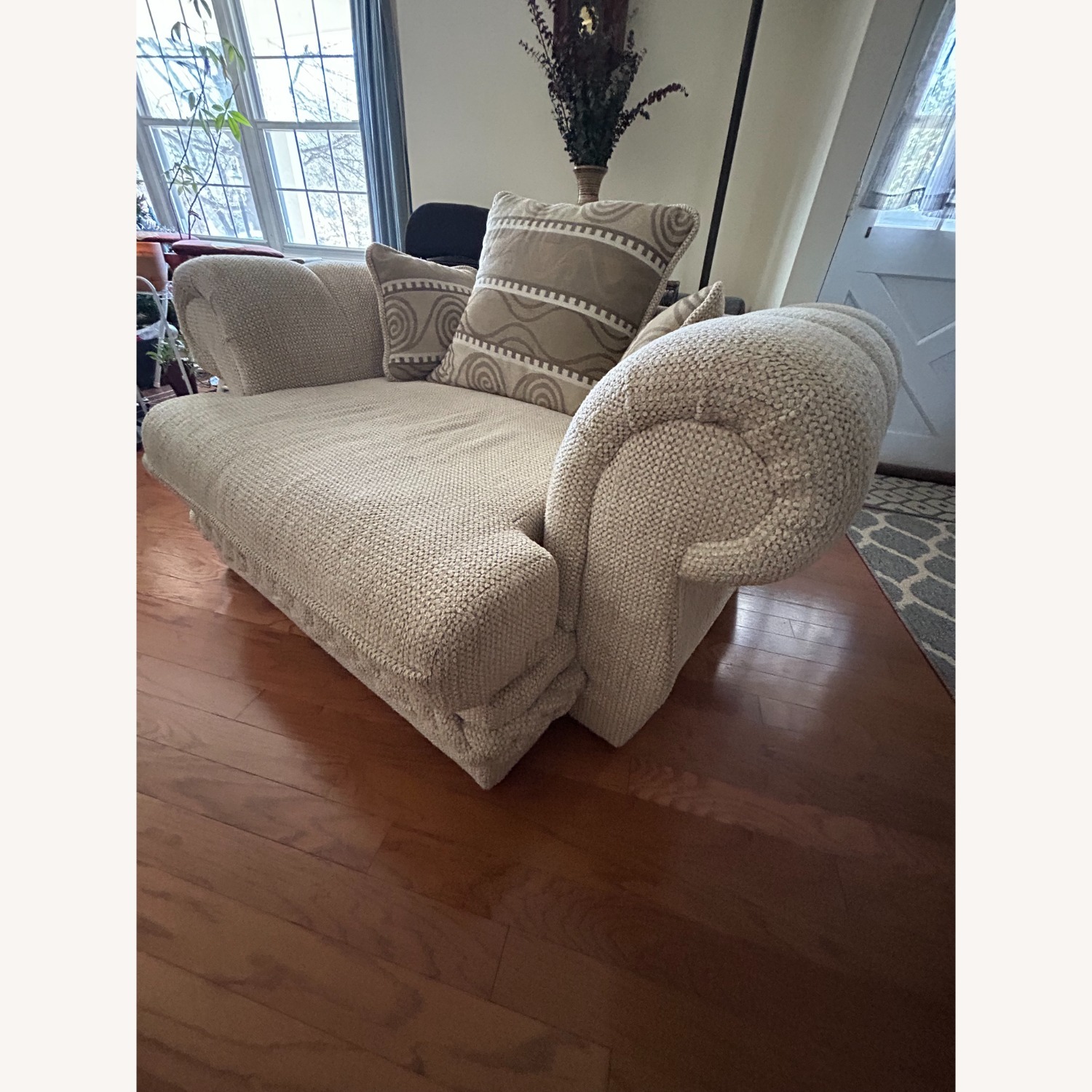 Oversized Light Beige Chair - image-2