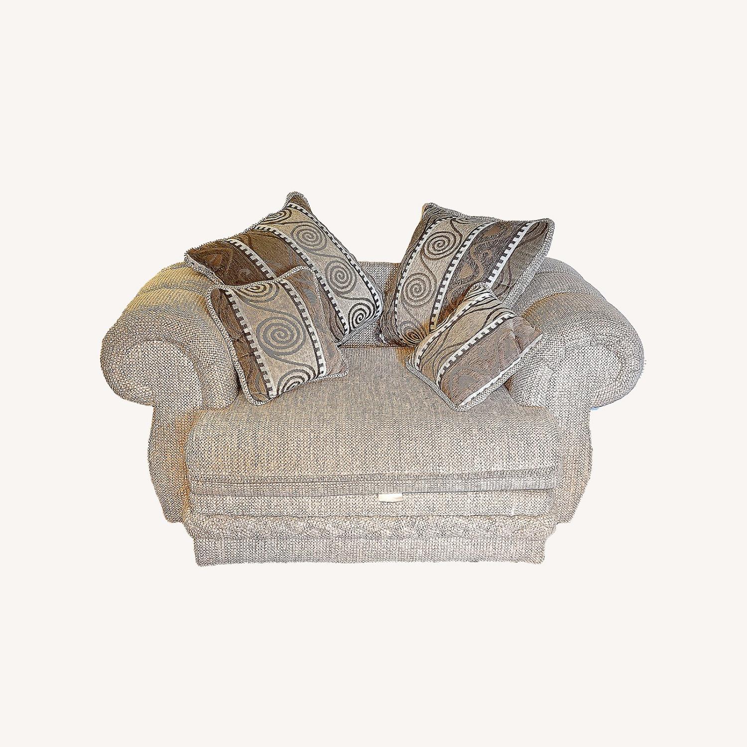 Oversized Light Beige Chair - image-0