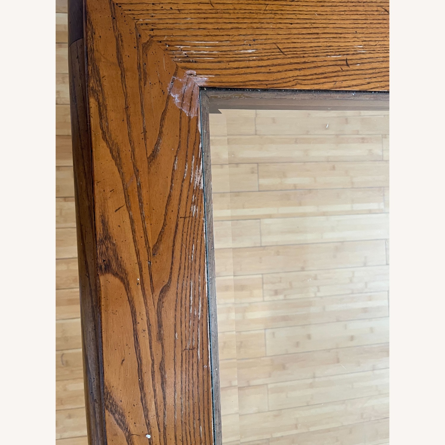 Vintage Wood and Glass Dining Table - image-5