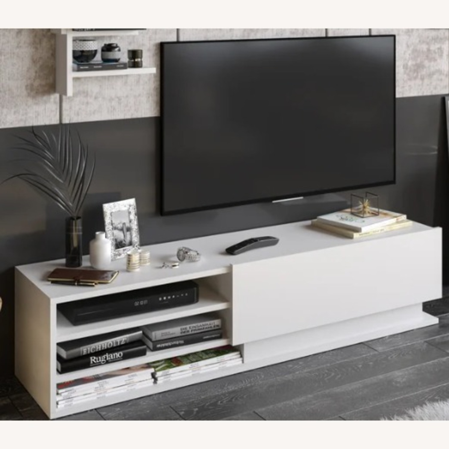 TV Stand with Shelves and Storage - image-1
