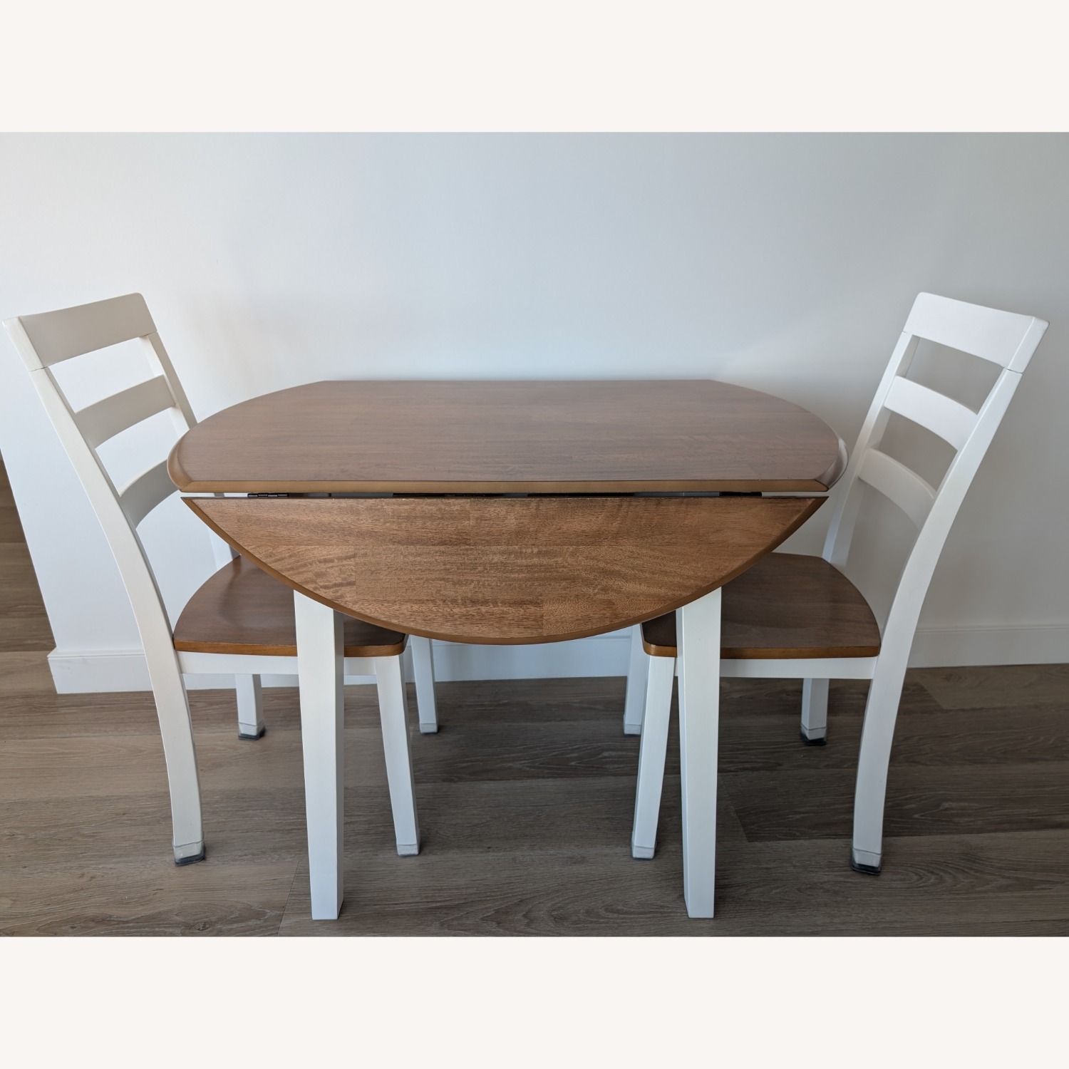 Ashley Furniture Dining Table W Drop Leaf + 4 Chairs - image-1