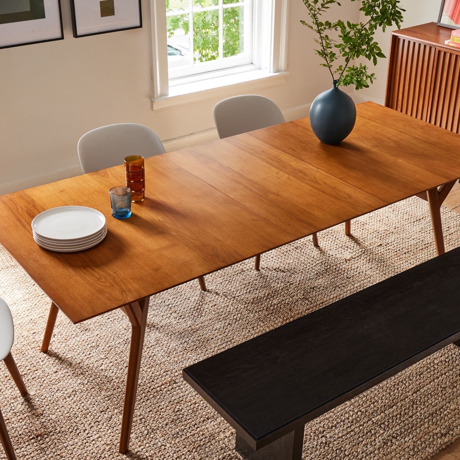 West Elm Mid-Century Expandable Dining Table 39-55 - image-3