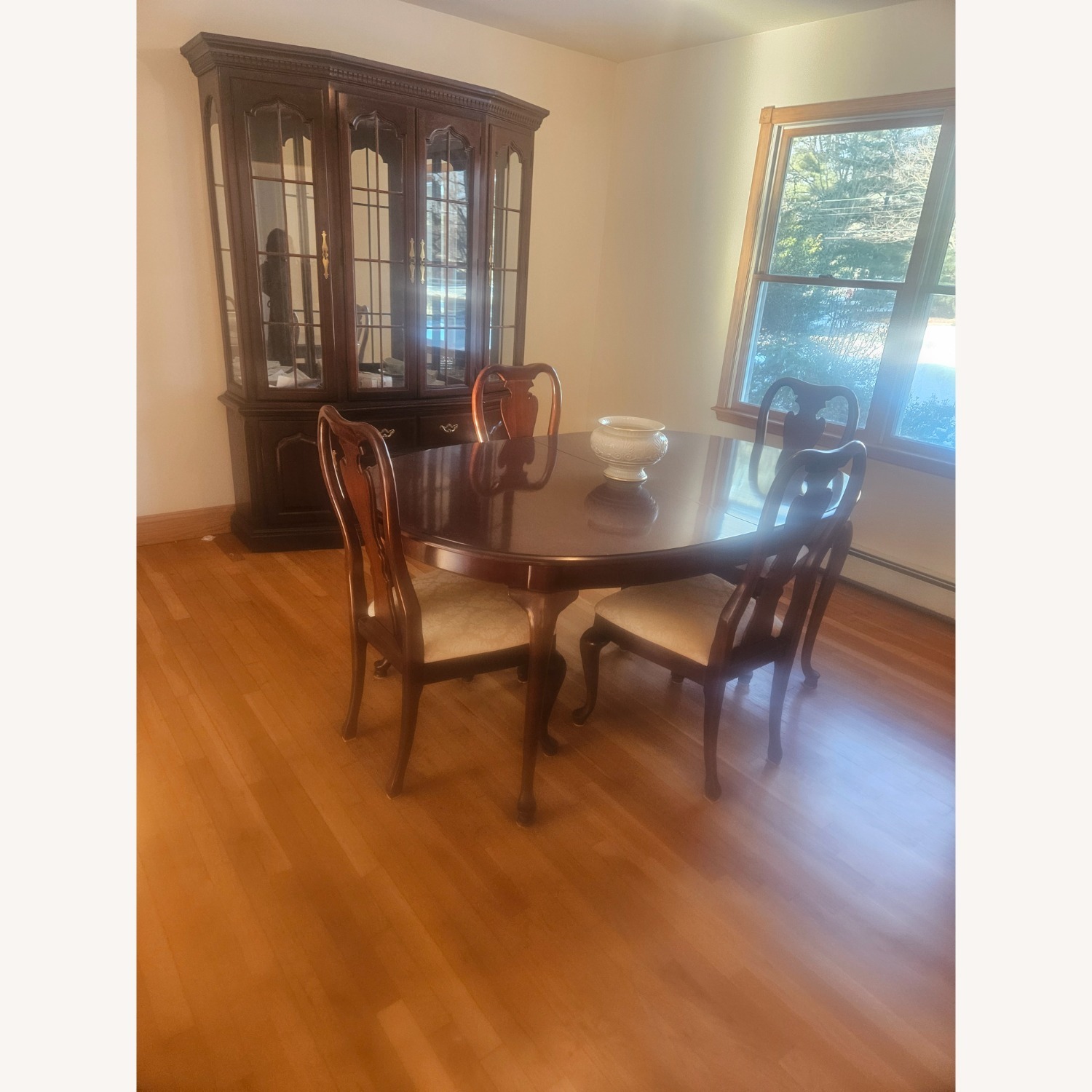 Wood Dining Table with 4 Chairs - image-2