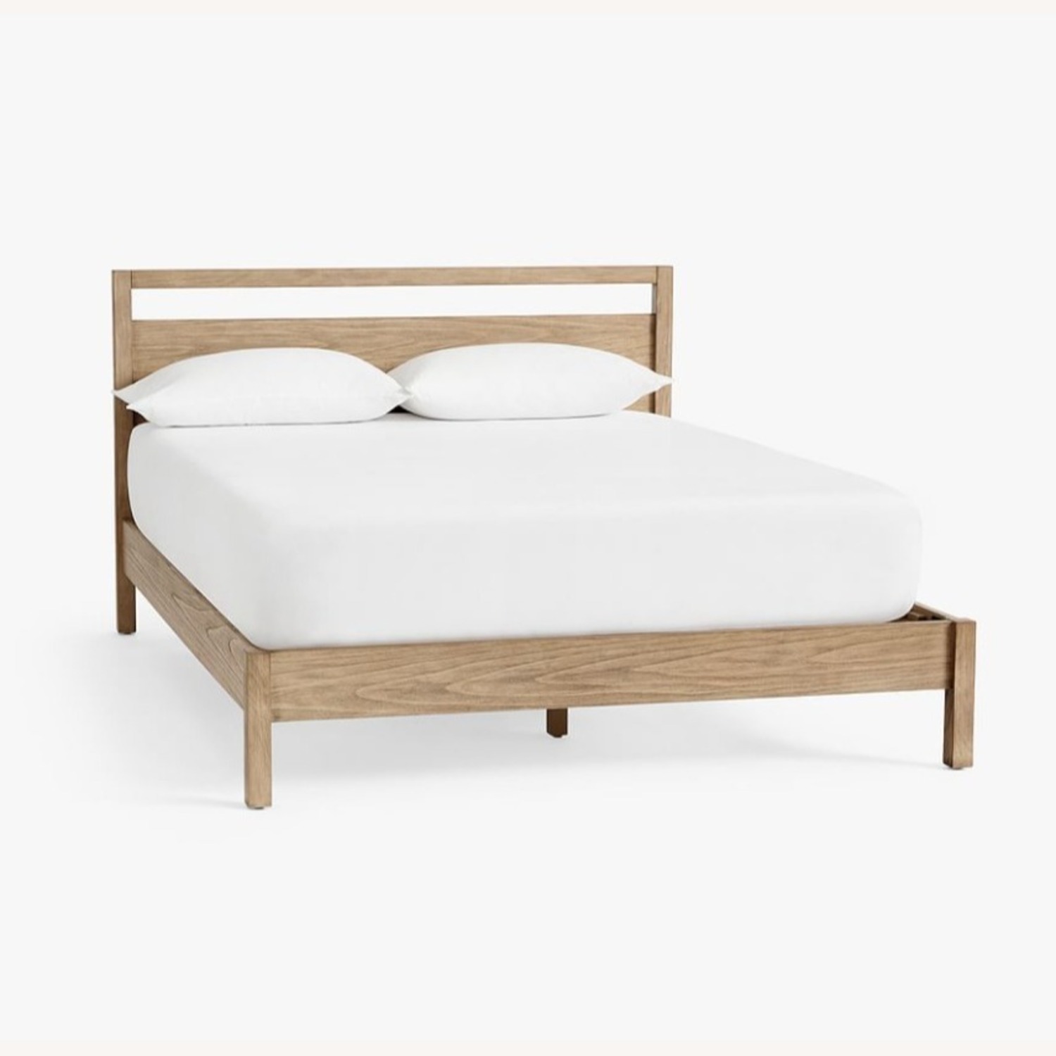 Pottery Barn Wood Platform Queen Bed & Headboard  - image-3
