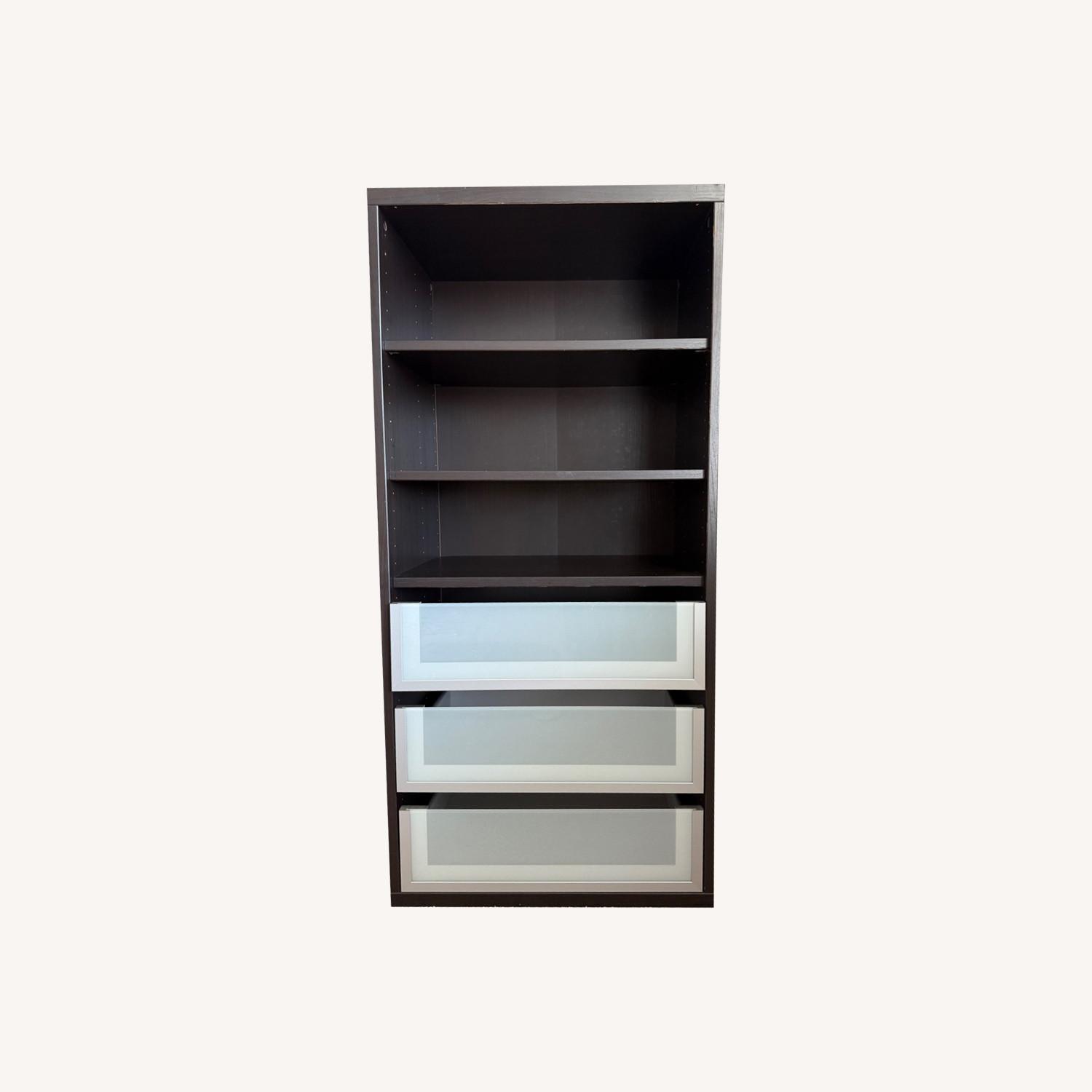 Open Cupboard with Shelves and Drawers - image-0