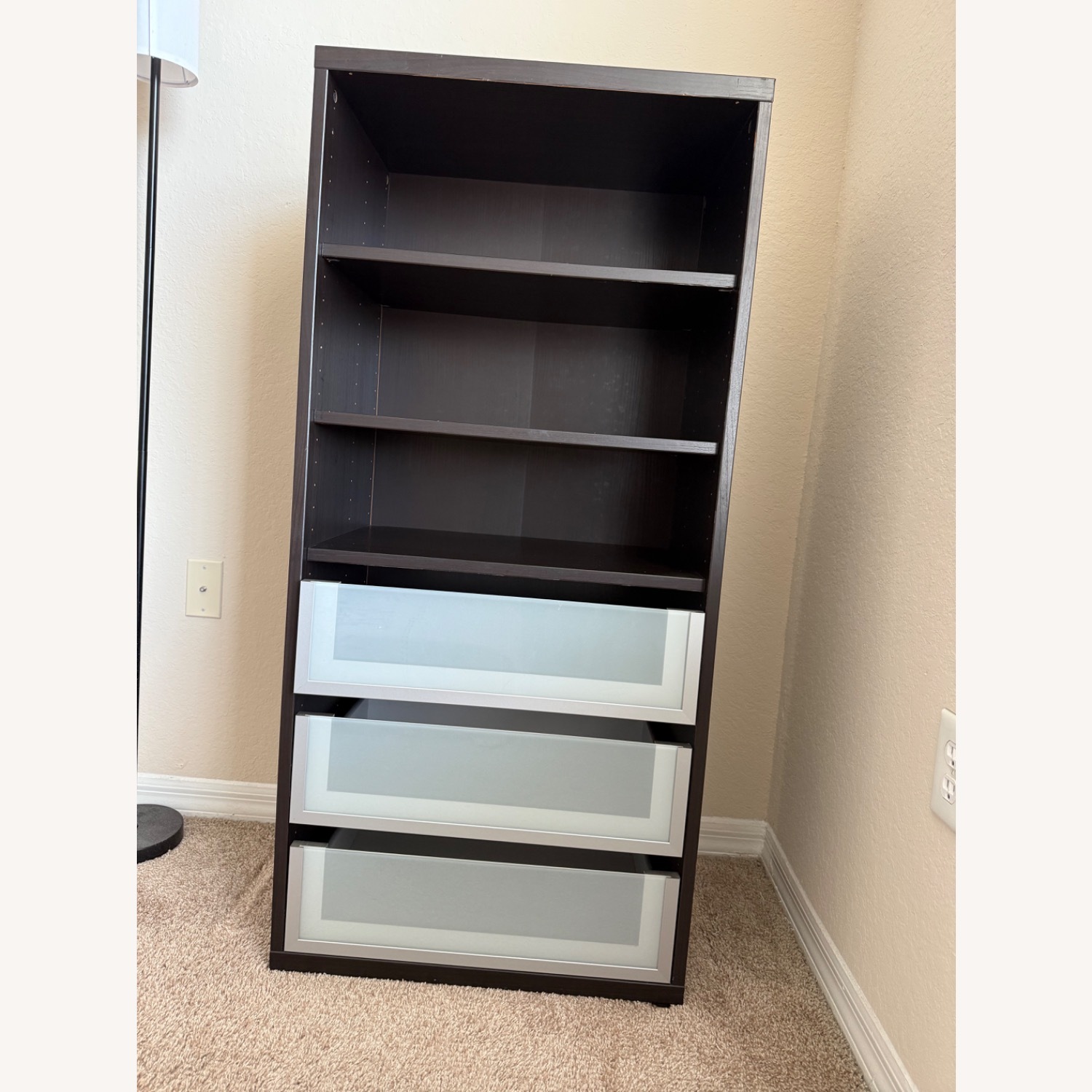 Open Cupboard with Shelves and Drawers - image-1
