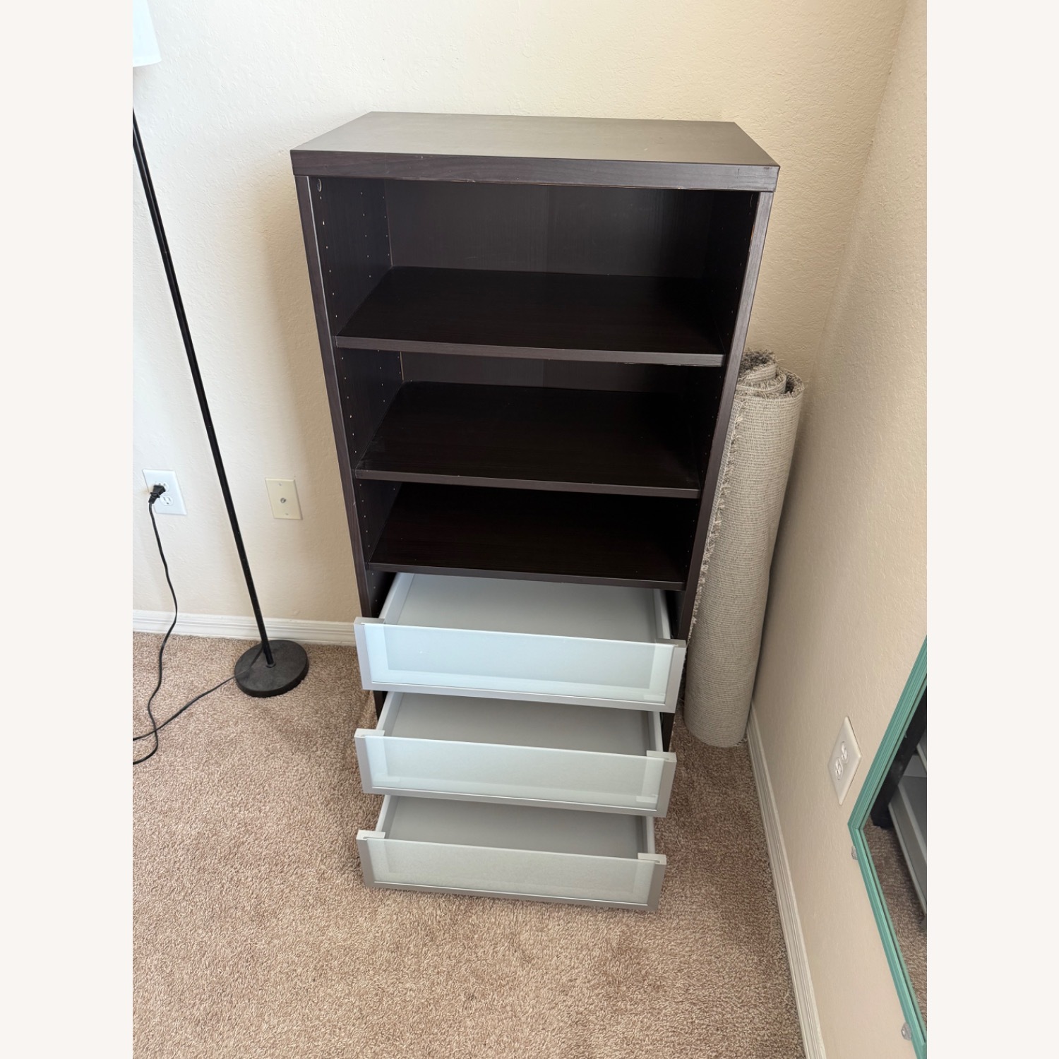 Open Cupboard with Shelves and Drawers - image-2