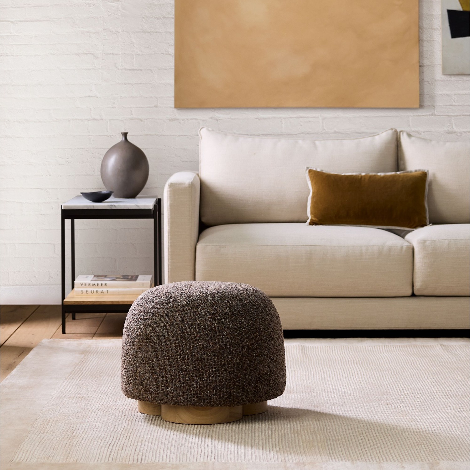 West Elm Gumdrop Swivel Ottoman - image-4