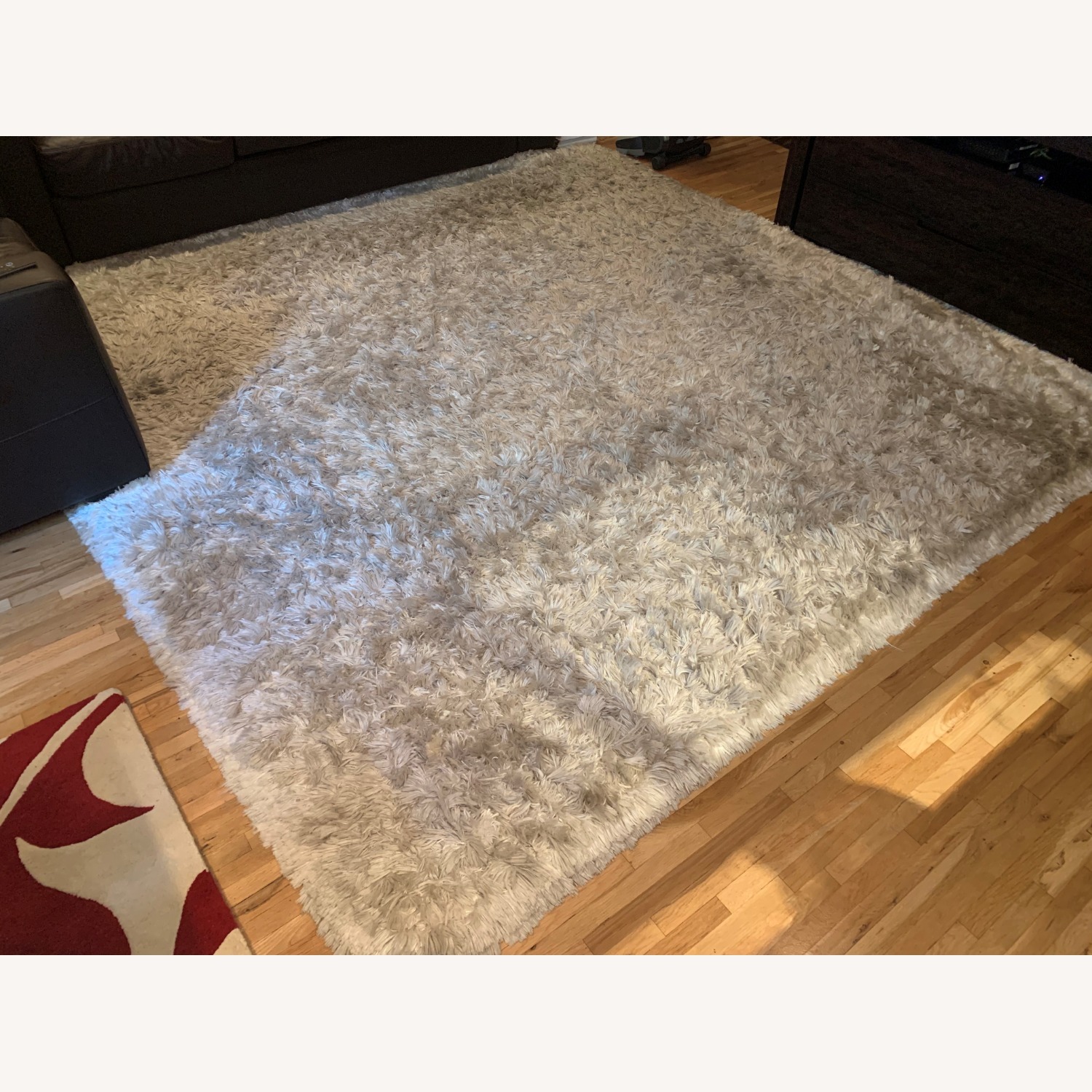 ABC Carpet & Home - White Banana Silk Shag Carpet 9X12 - image-1