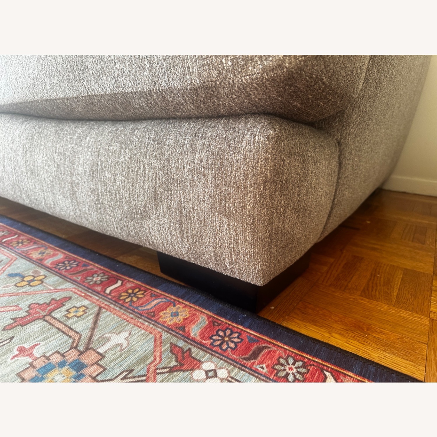 Raymour & Flanigan Carter Grey Sectional Couch - image-2