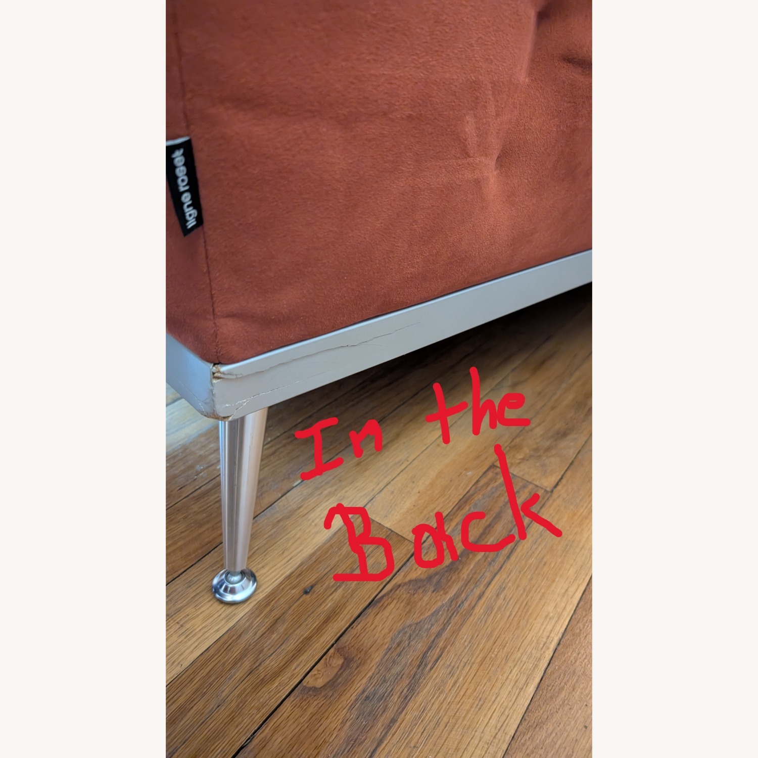 Ligne Roset Sectional Suade Sofa with Silver Legs - image-8