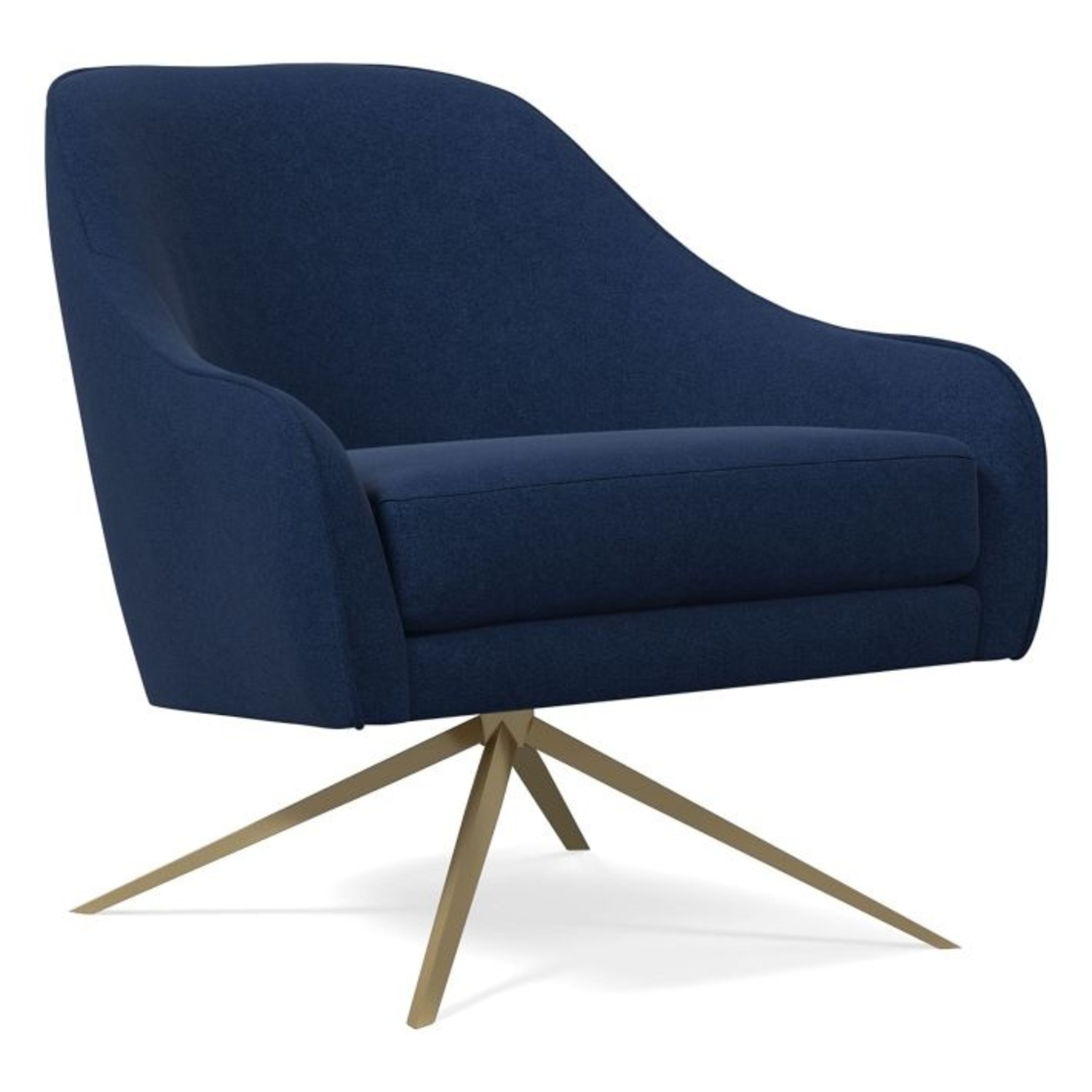 West Elm Pleated Roar & Rabbit Swivel Chair  - image-4