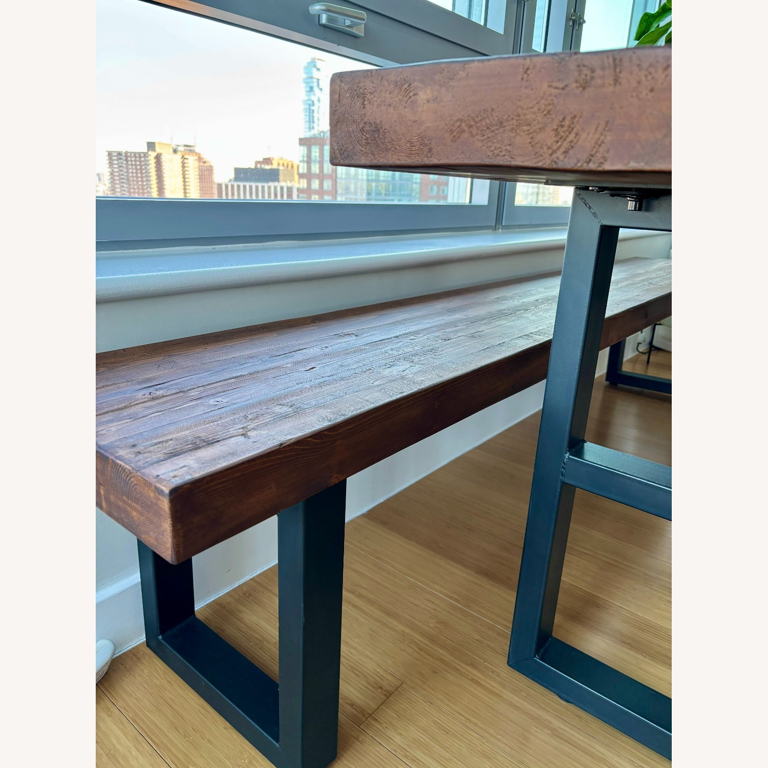 Pottery Barn Griffin Reclaimed Pine Dining Bench - image-5