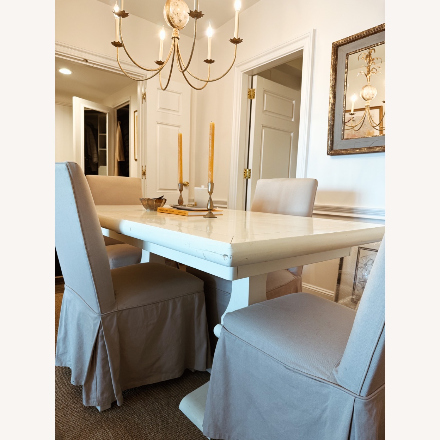 Ballard Designs Parsons Slipcovered Dining Chairs - image-3