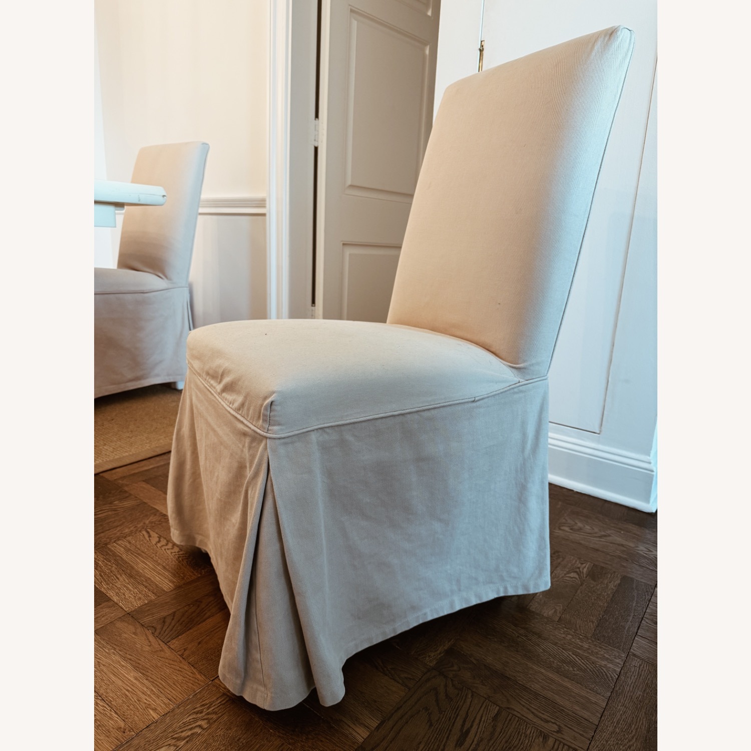 Ballard Designs Parsons Slipcovered Dining Chairs - image-4