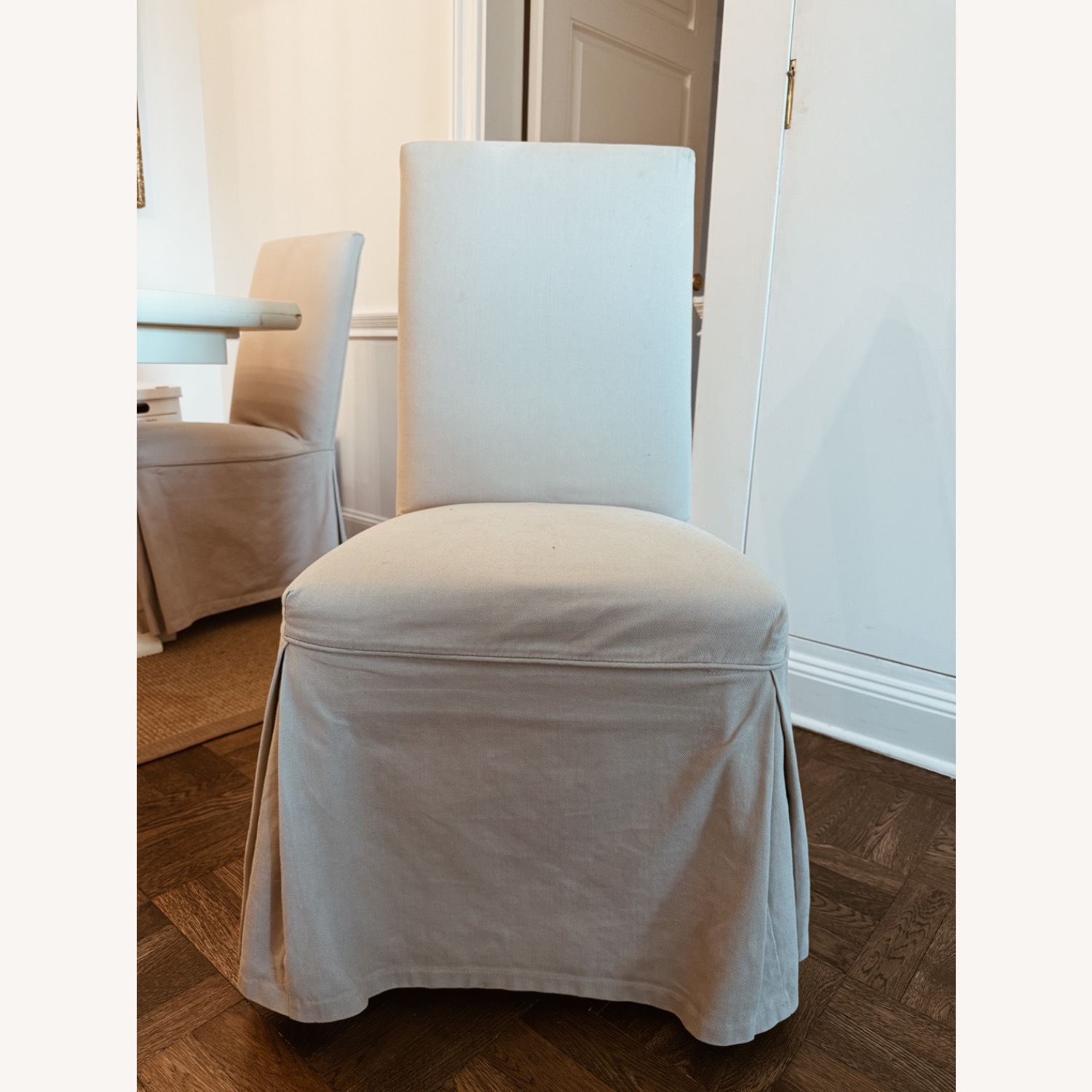 Ballard Designs Parsons Slipcovered Dining Chairs - image-5