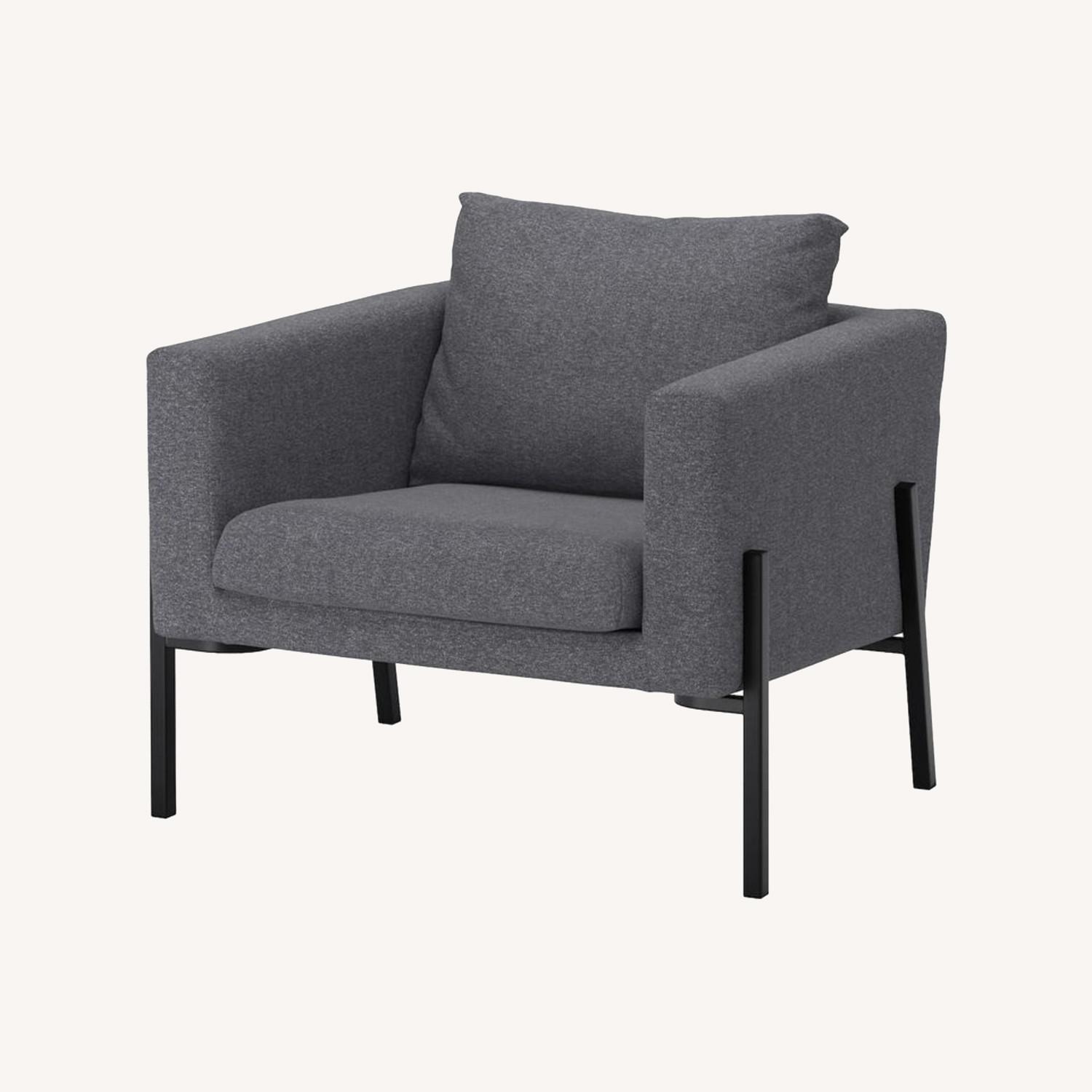 IKEA Koarp Armchairs Grey - image-0