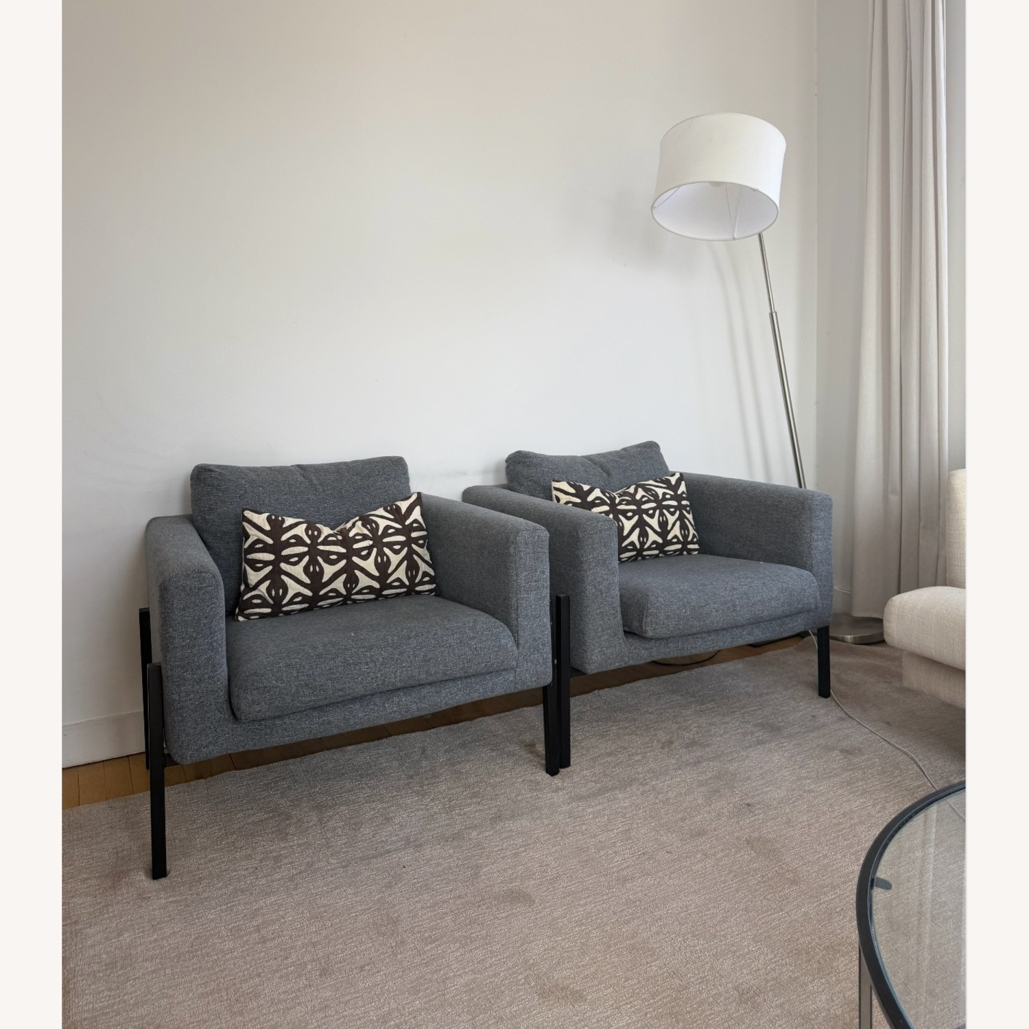 IKEA Koarp Armchairs Grey - image-1