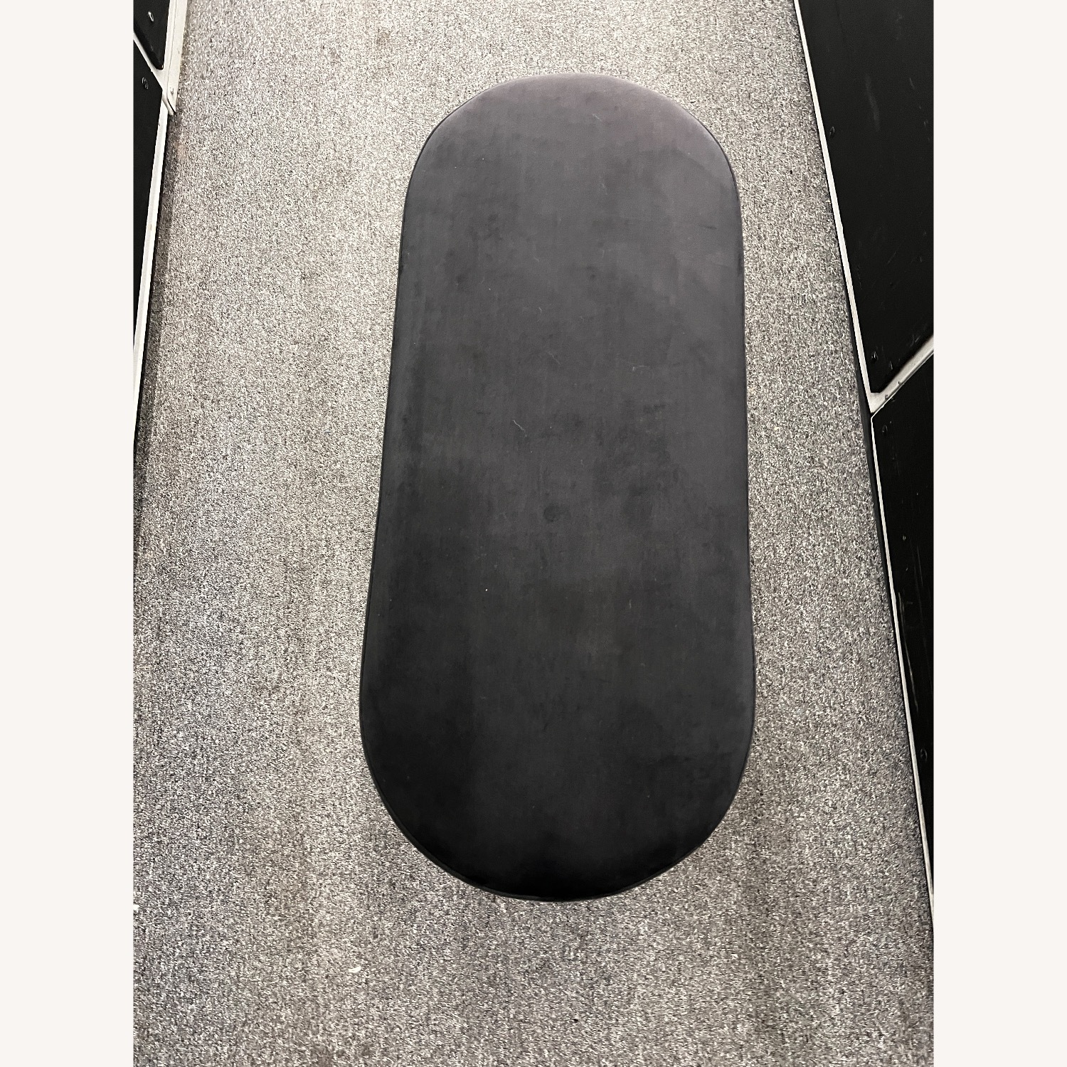 BoConcept Black Velvet & Metal Frame Bench - image-4