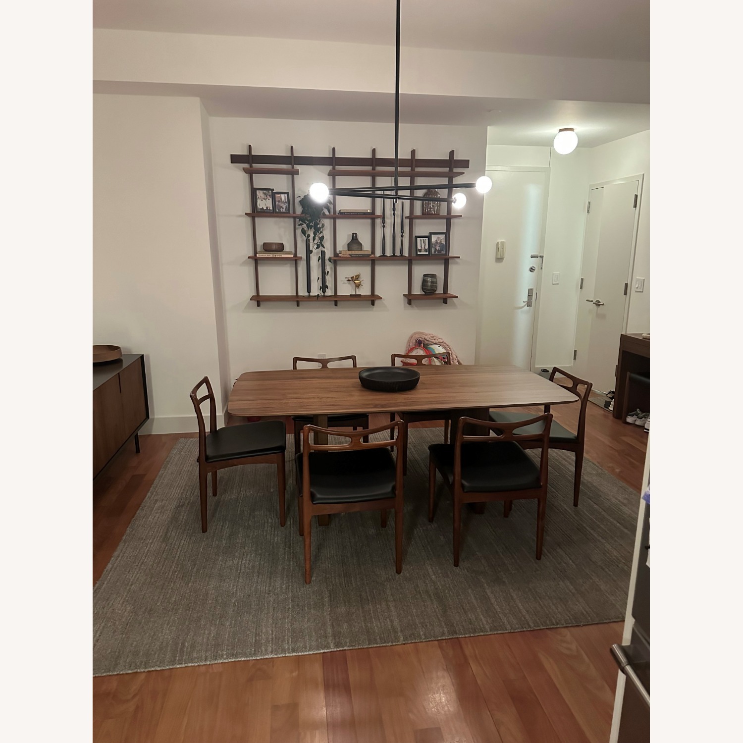 Design Within Reach Rectangle Walnut Dining Room Table - image-1