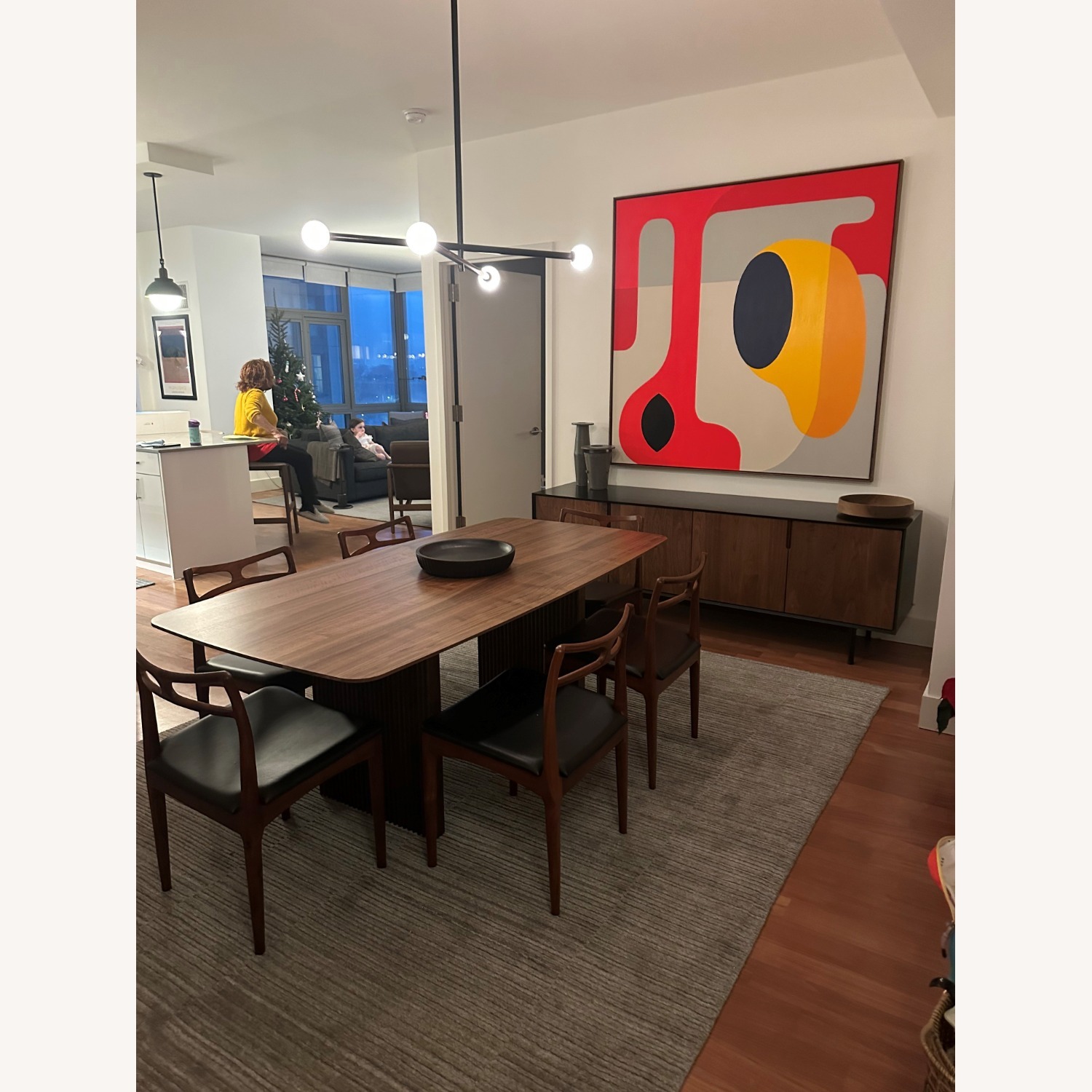 Design Within Reach Rectangle Walnut Dining Room Table - image-2