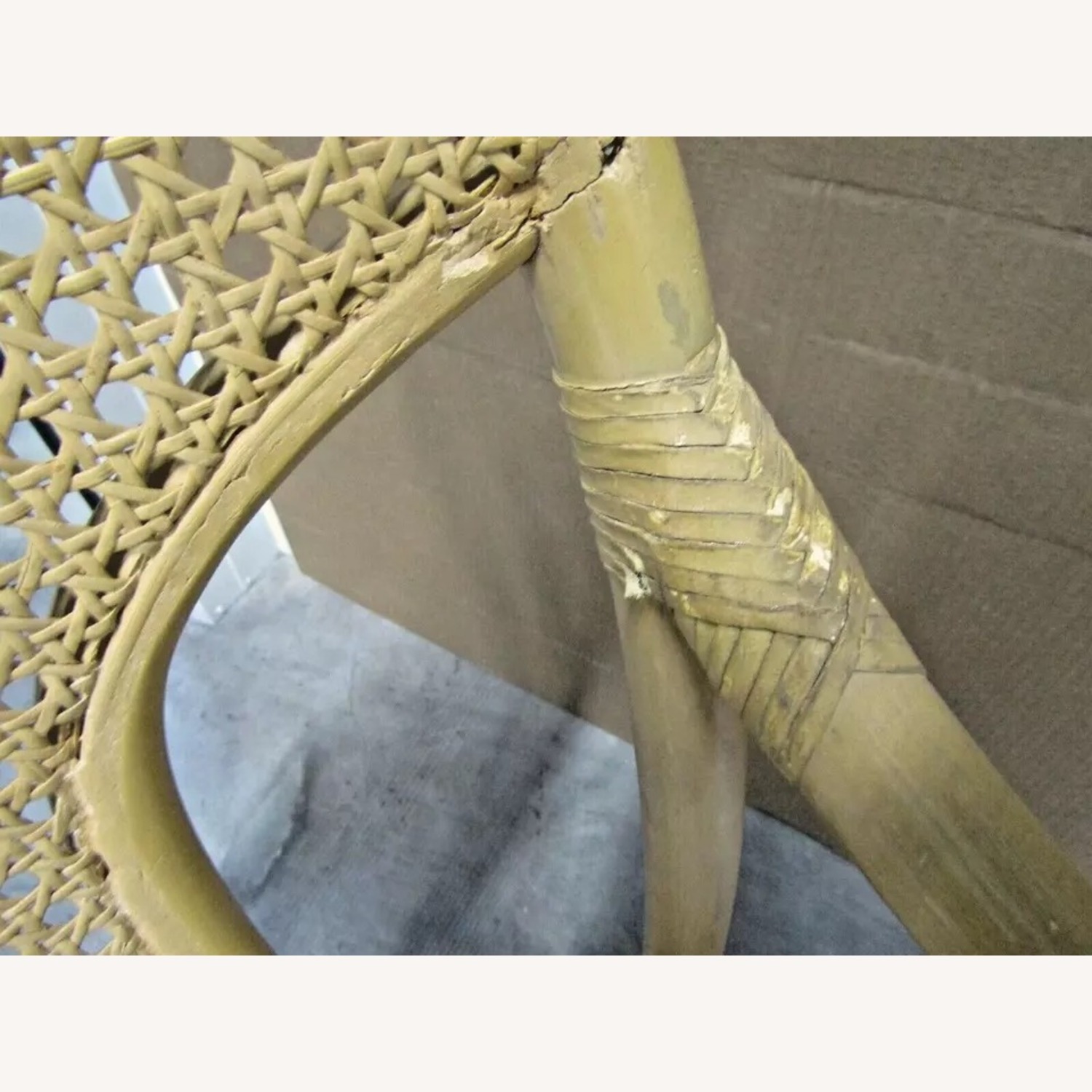 Vintage Ficks Reed Bamboo Rattan Armchair - image-7