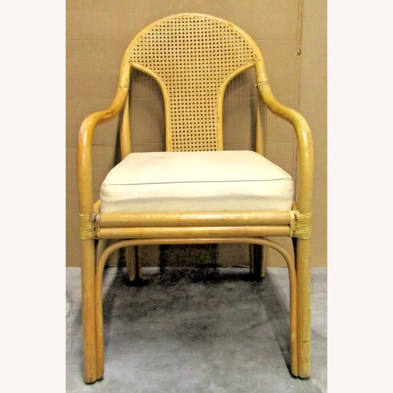 Vintage Ficks Reed Bamboo Rattan Armchair - image-2