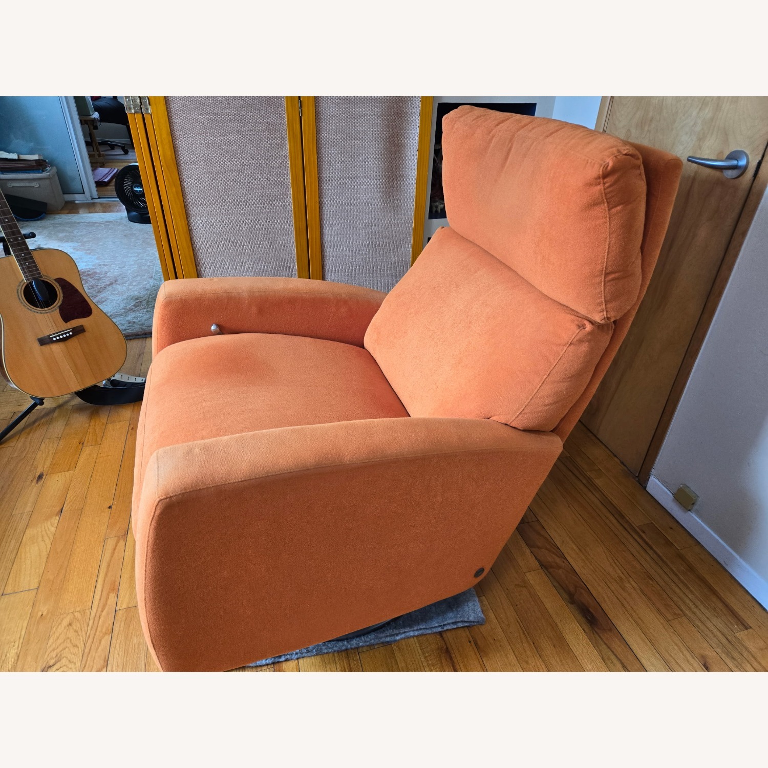 Jensen-Lewis Mid-Century Orange Recliner - image-3