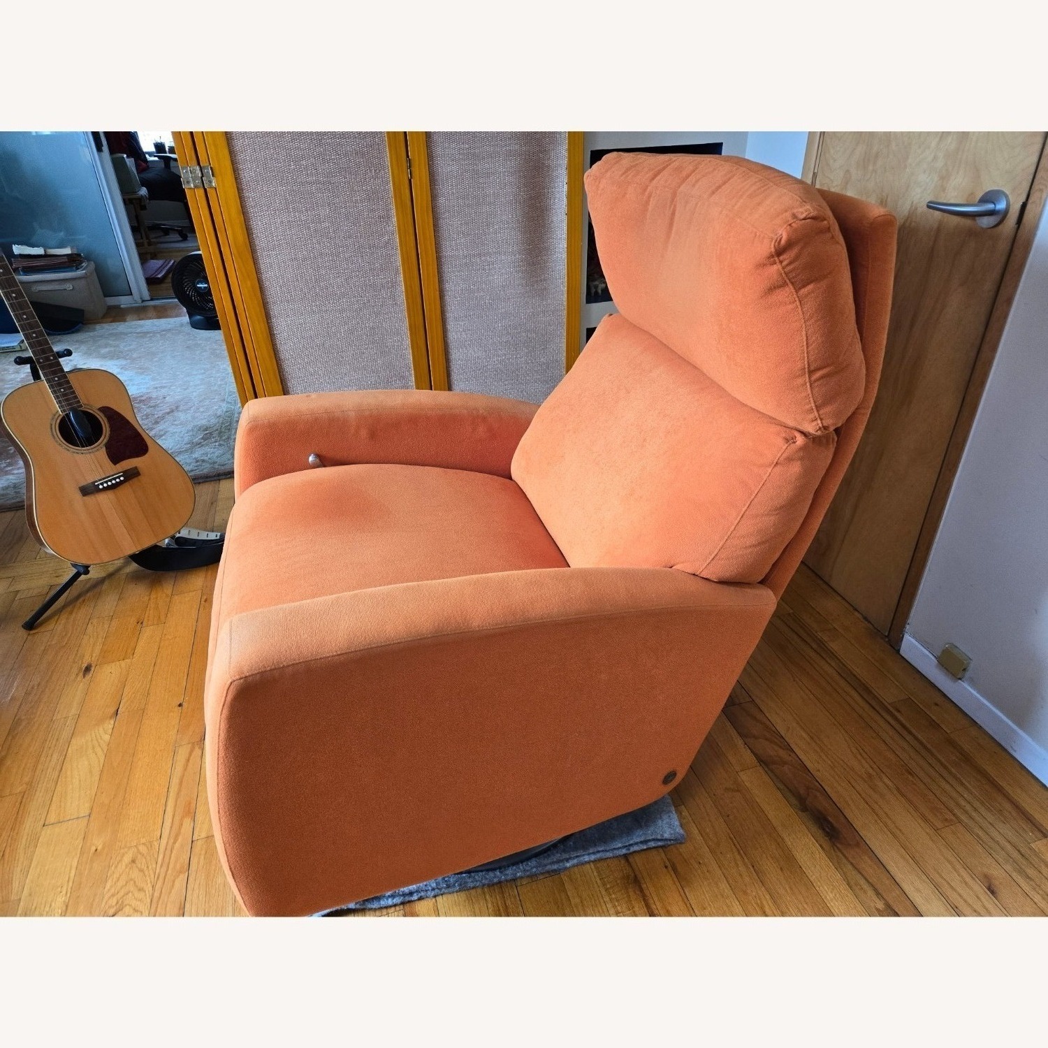 Jensen-Lewis Mid-Century Orange Recliner - image-2