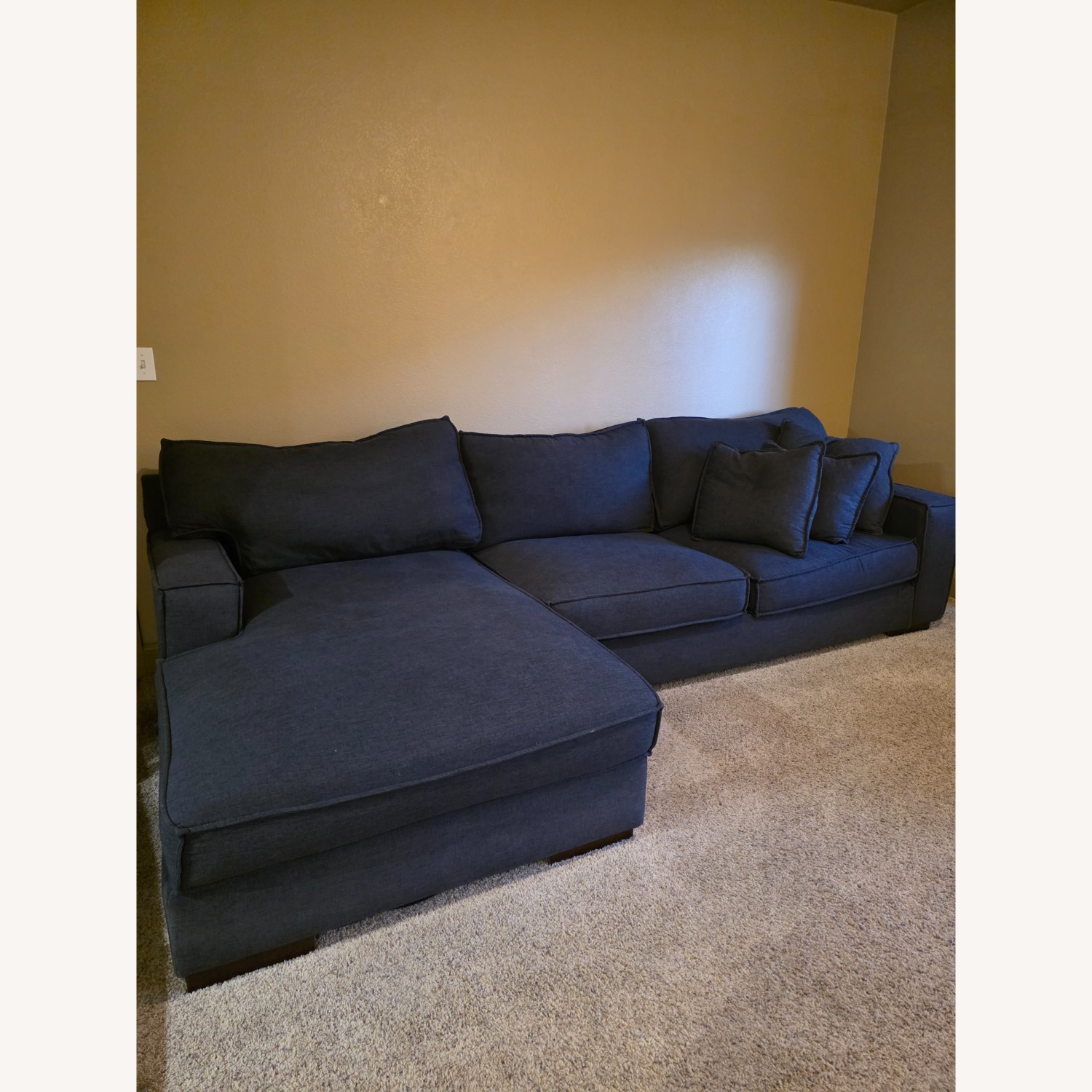 Dark Gray Sectional Sofa - image-1