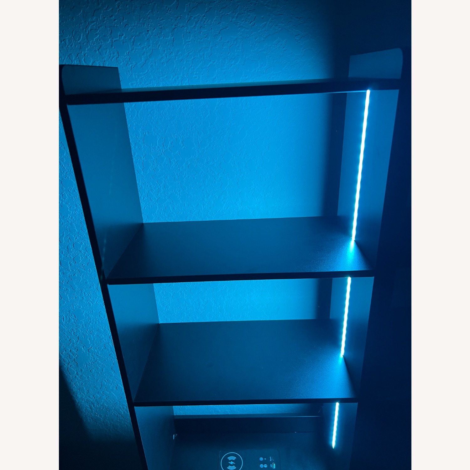 Smart LED Nightstand with Bookshelf - image-3