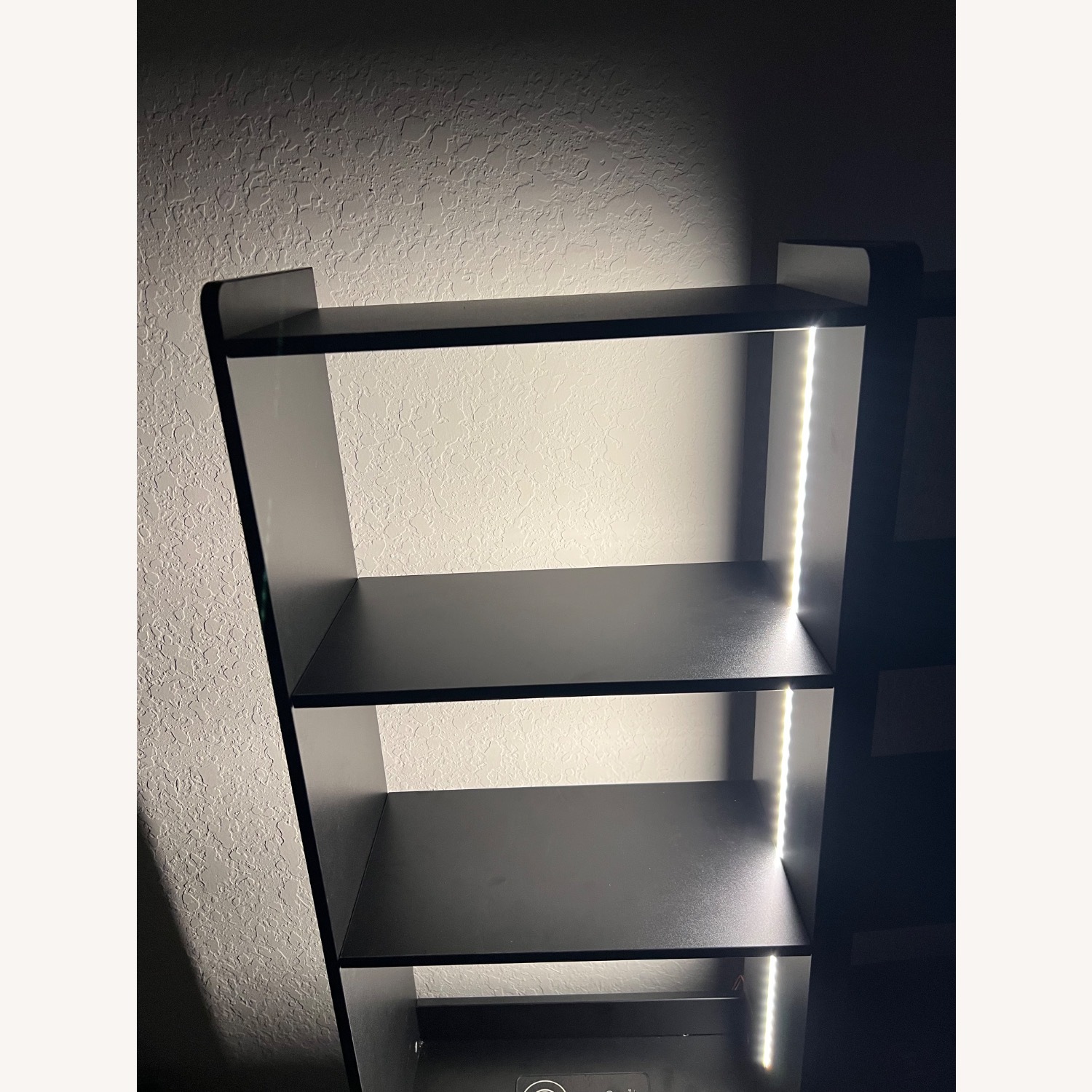 Smart LED Nightstand with Bookshelf - image-4