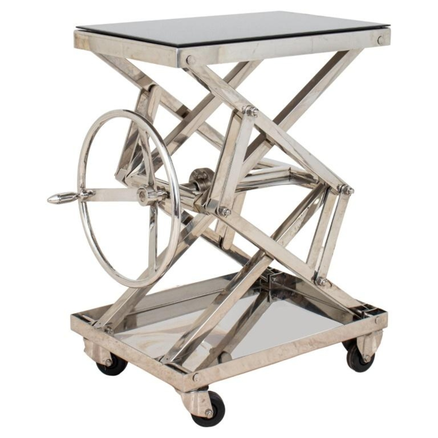 Restoration Hardware Industrial Scissor Table - AptDeco