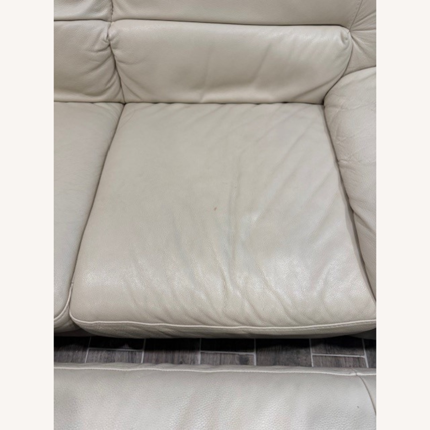 Macy's Leather Sofa - image-3