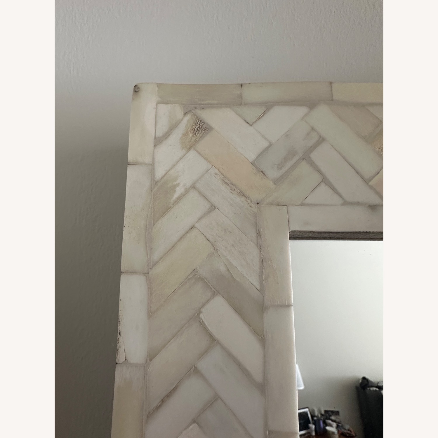 West Elm Parsons Bone Inlay Floor Mirror - image-2
