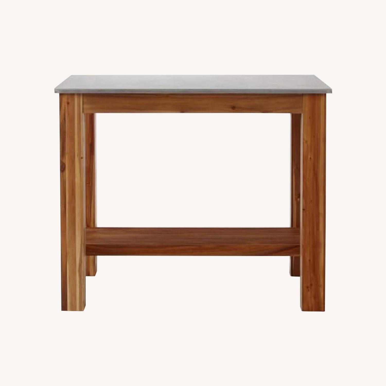 West Elm Rustic Kitchen Island/ Counter - image-0