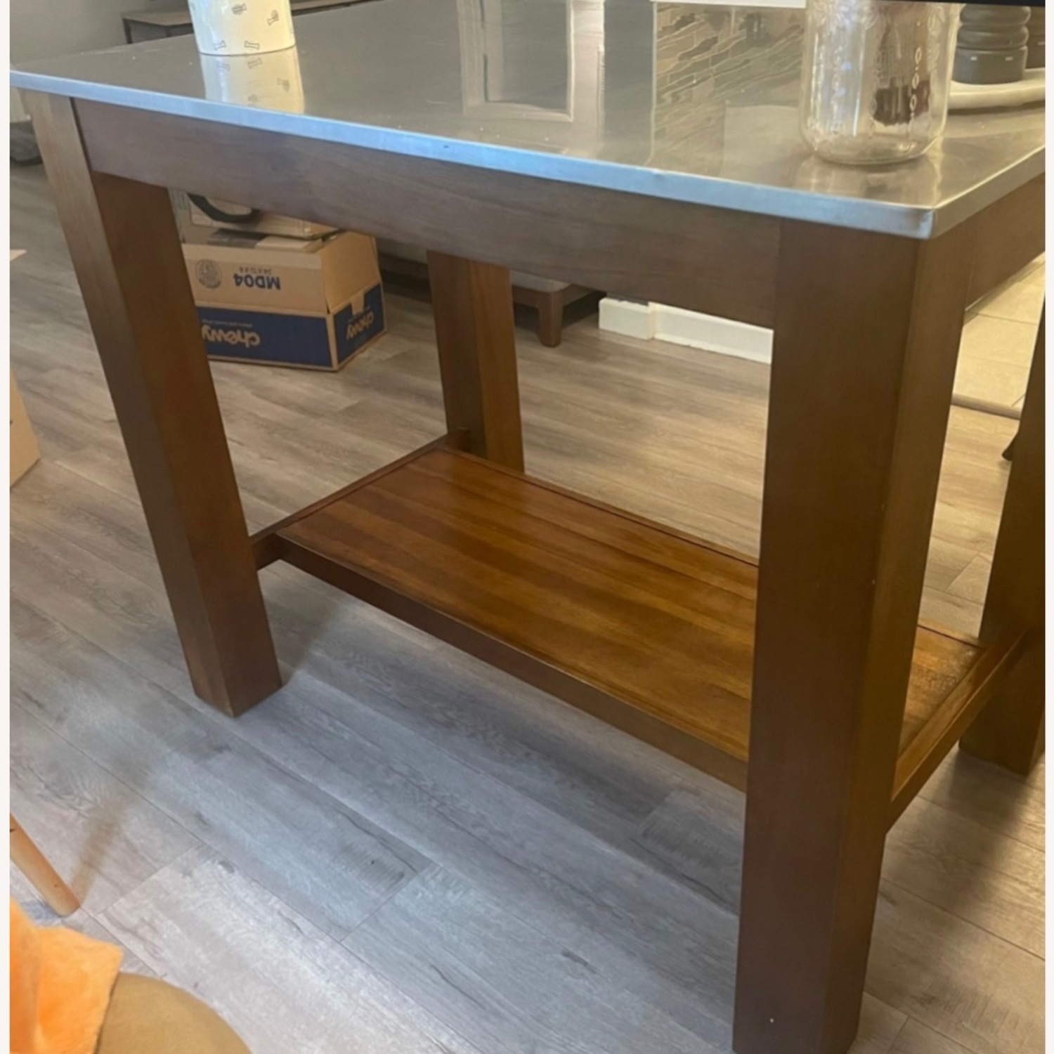 West Elm Rustic Kitchen Island/ Counter - image-10