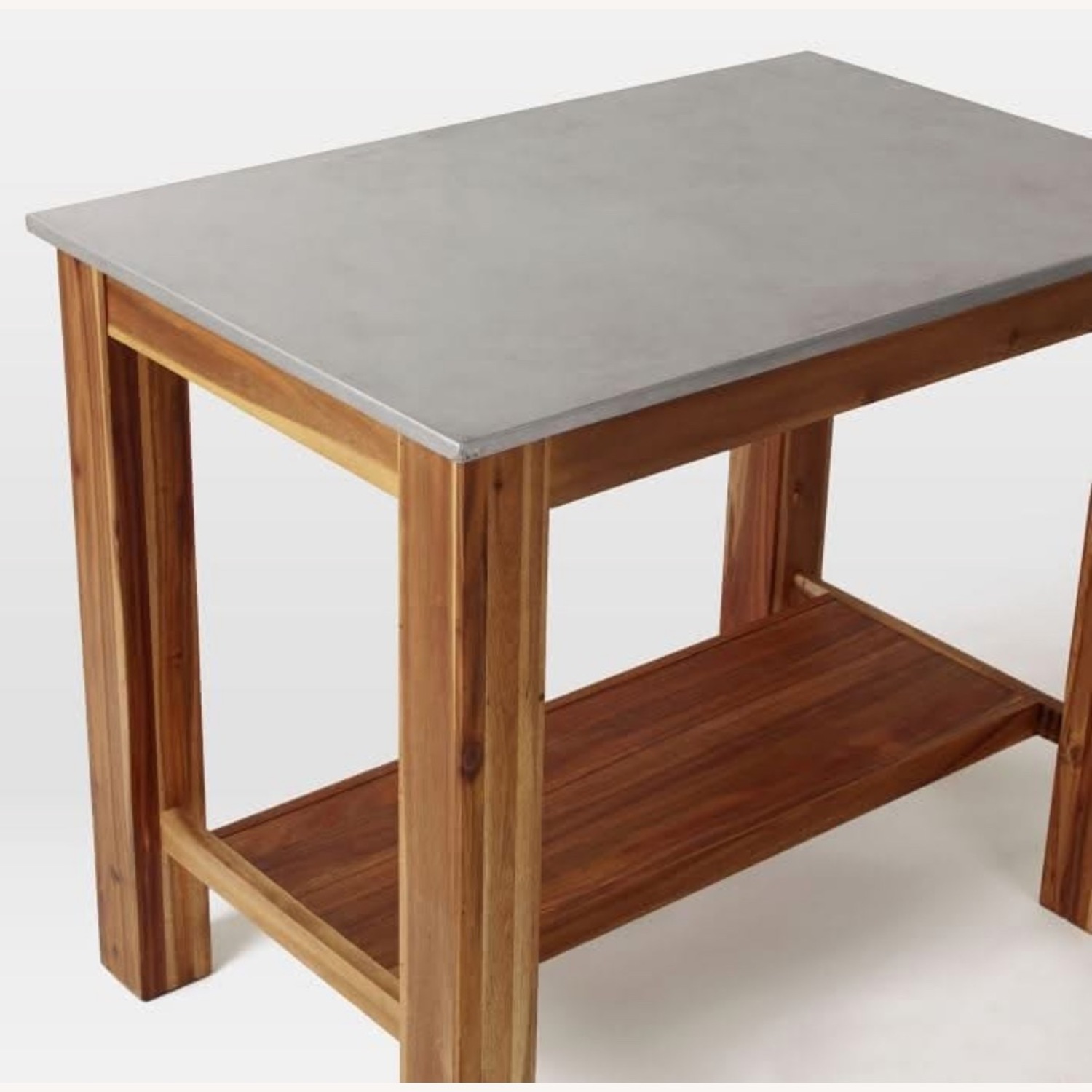 West Elm Rustic Kitchen Island/ Counter - image-2