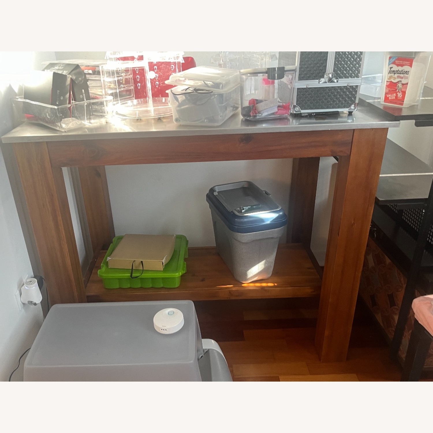 West Elm Rustic Kitchen Island/ Counter - image-11