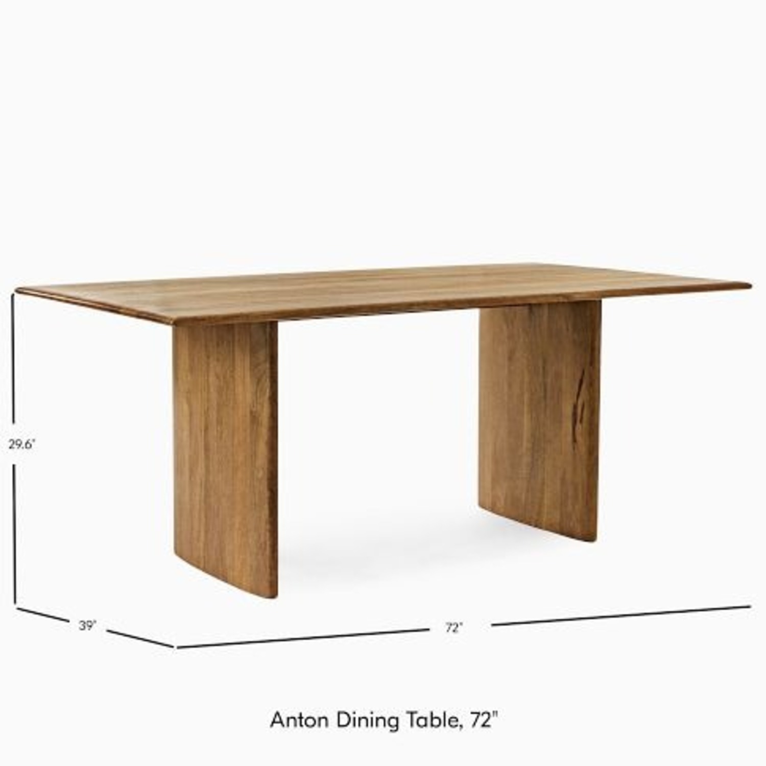 West Elm Anton 72" Dining Table - image-0