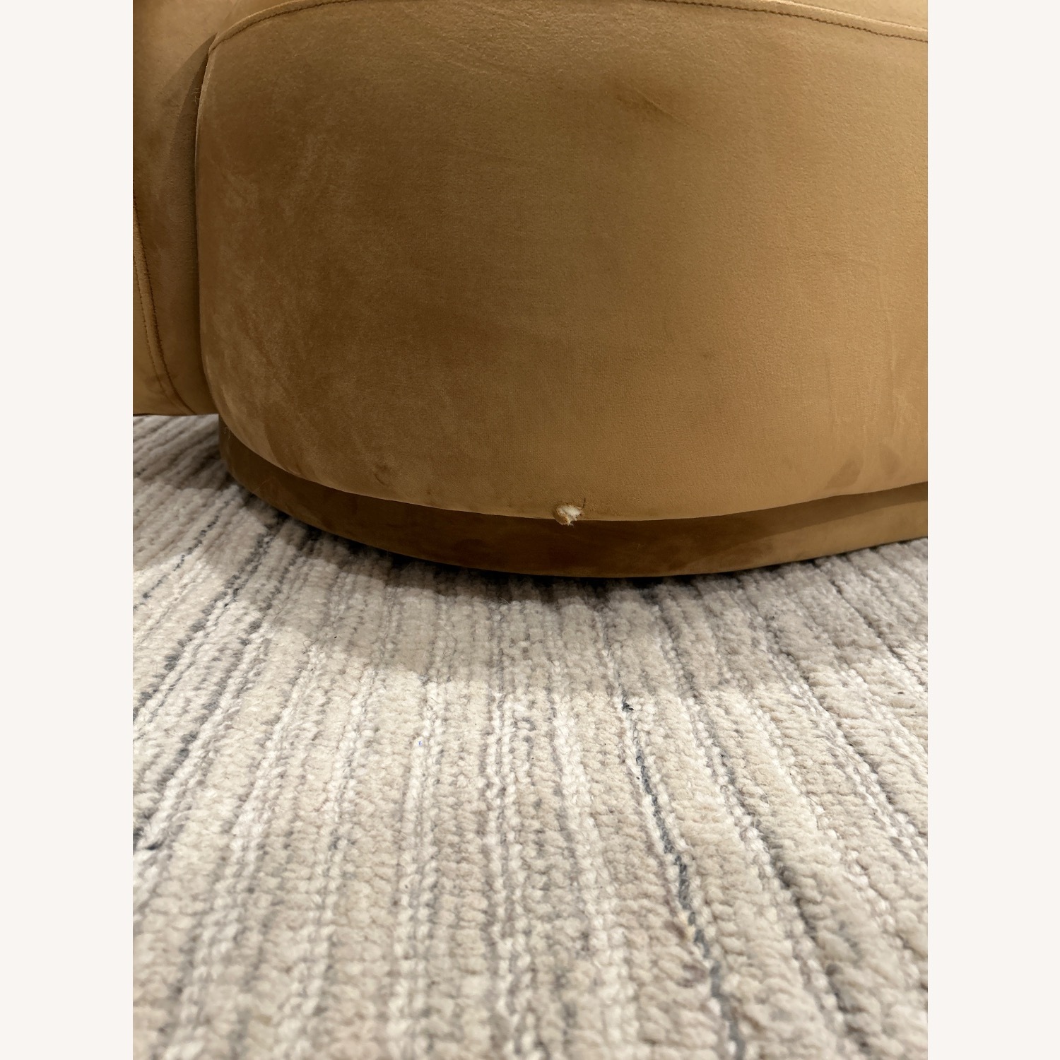 TOV Furiture Kendall Velvet Cognac Sofa - image-4