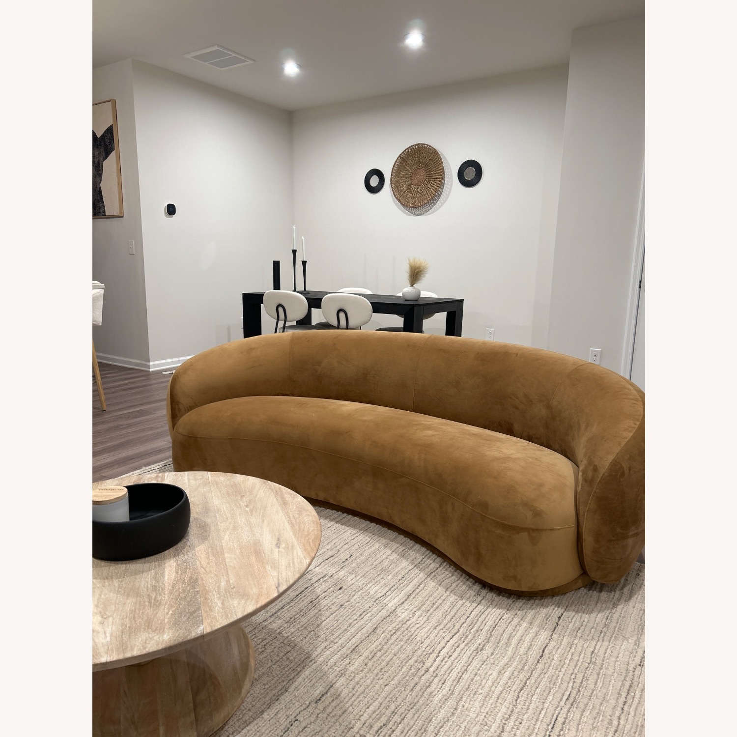 TOV Furiture Kendall Velvet Cognac Sofa - image-1