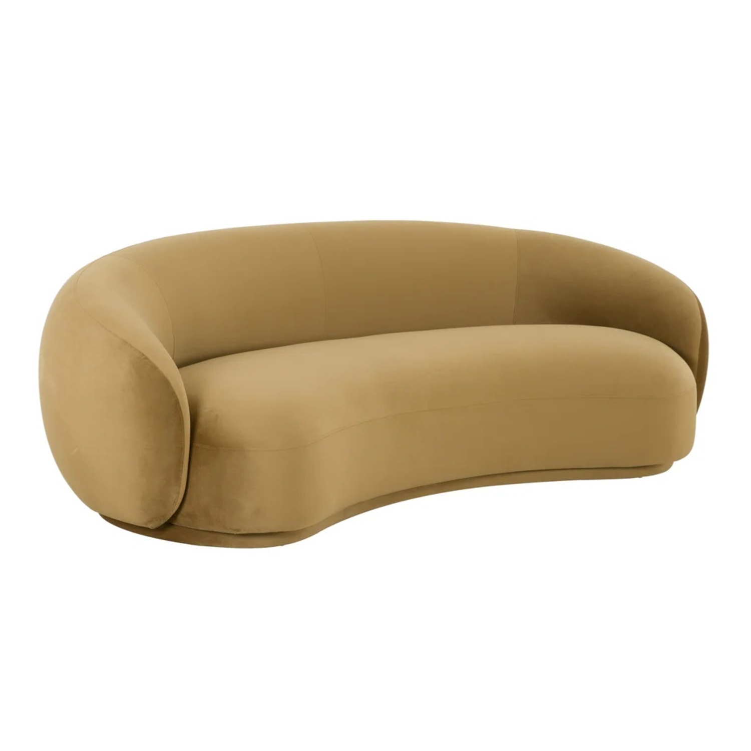 TOV Furiture Kendall Velvet Cognac Sofa - image-6