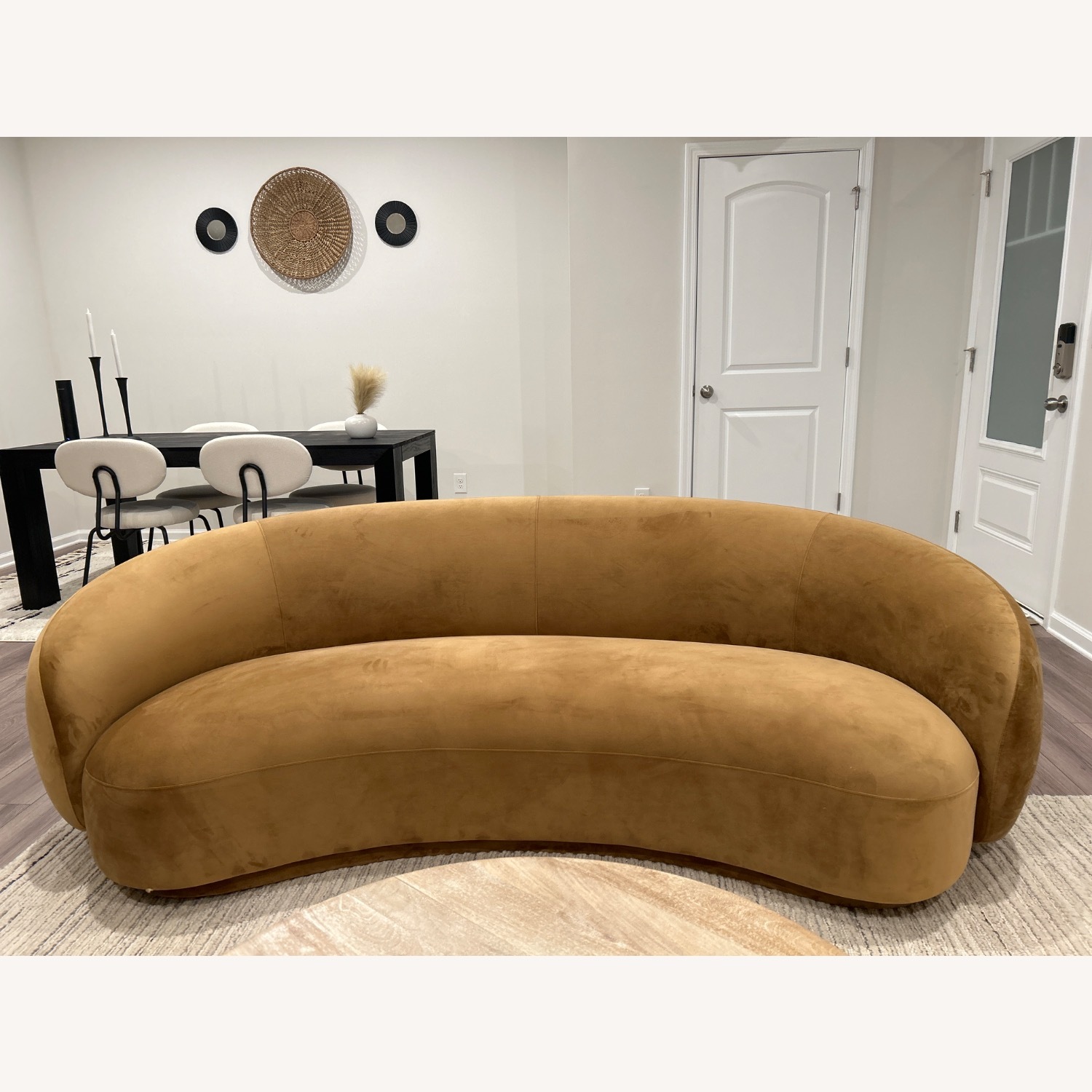 TOV Furiture Kendall Velvet Cognac Sofa - image-2