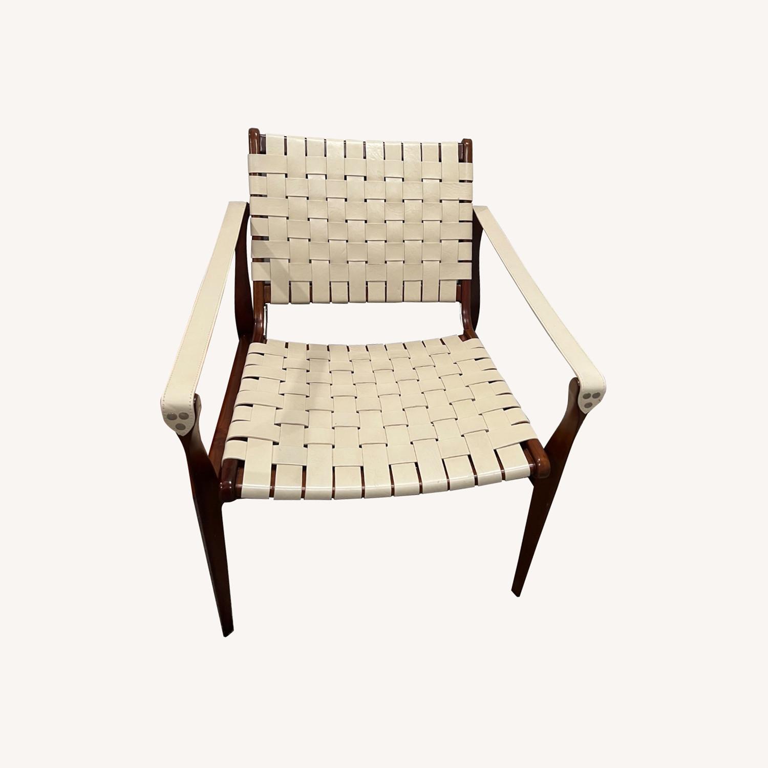 Safavieh Couture Dilan Leather Safari Chair - image-0
