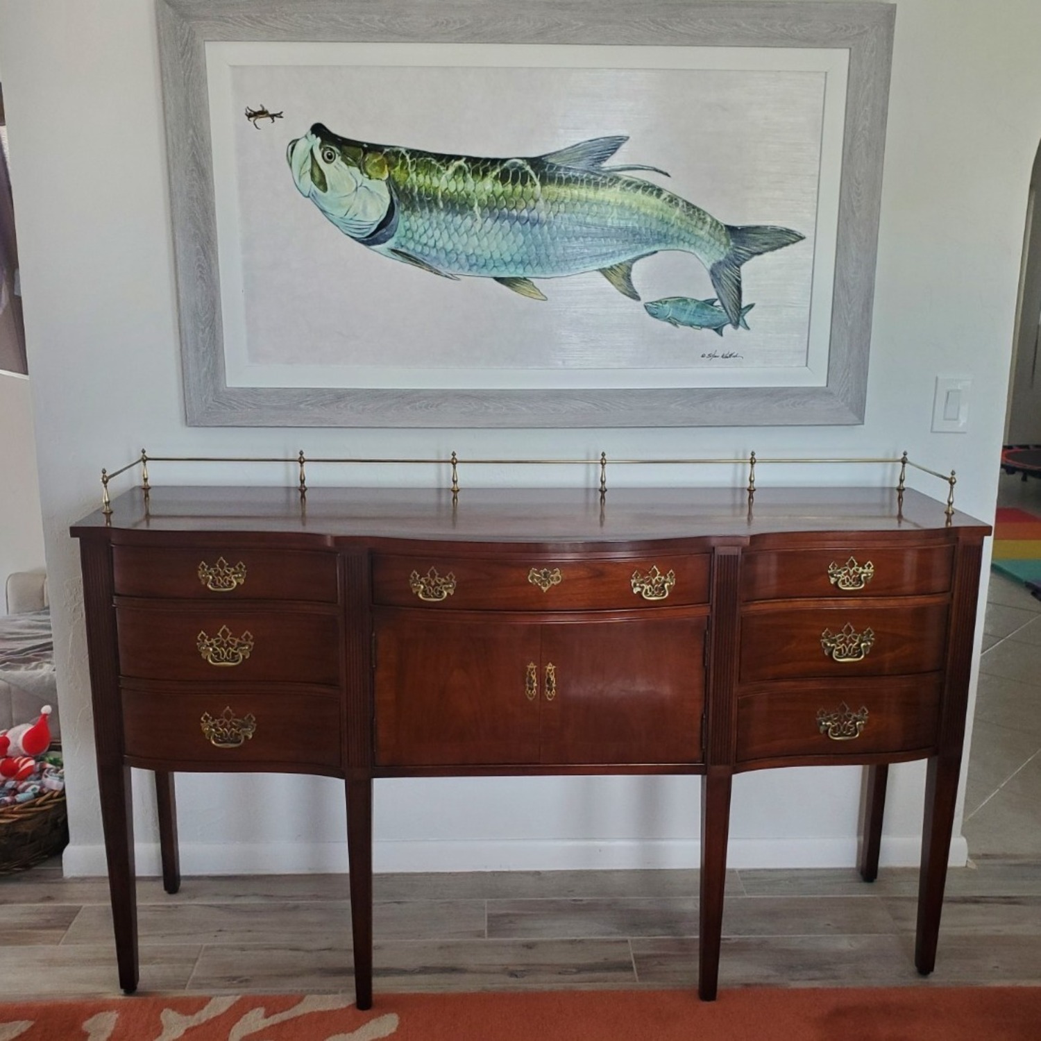 Vintage Thomasville Chippendale Sideboard - image-6