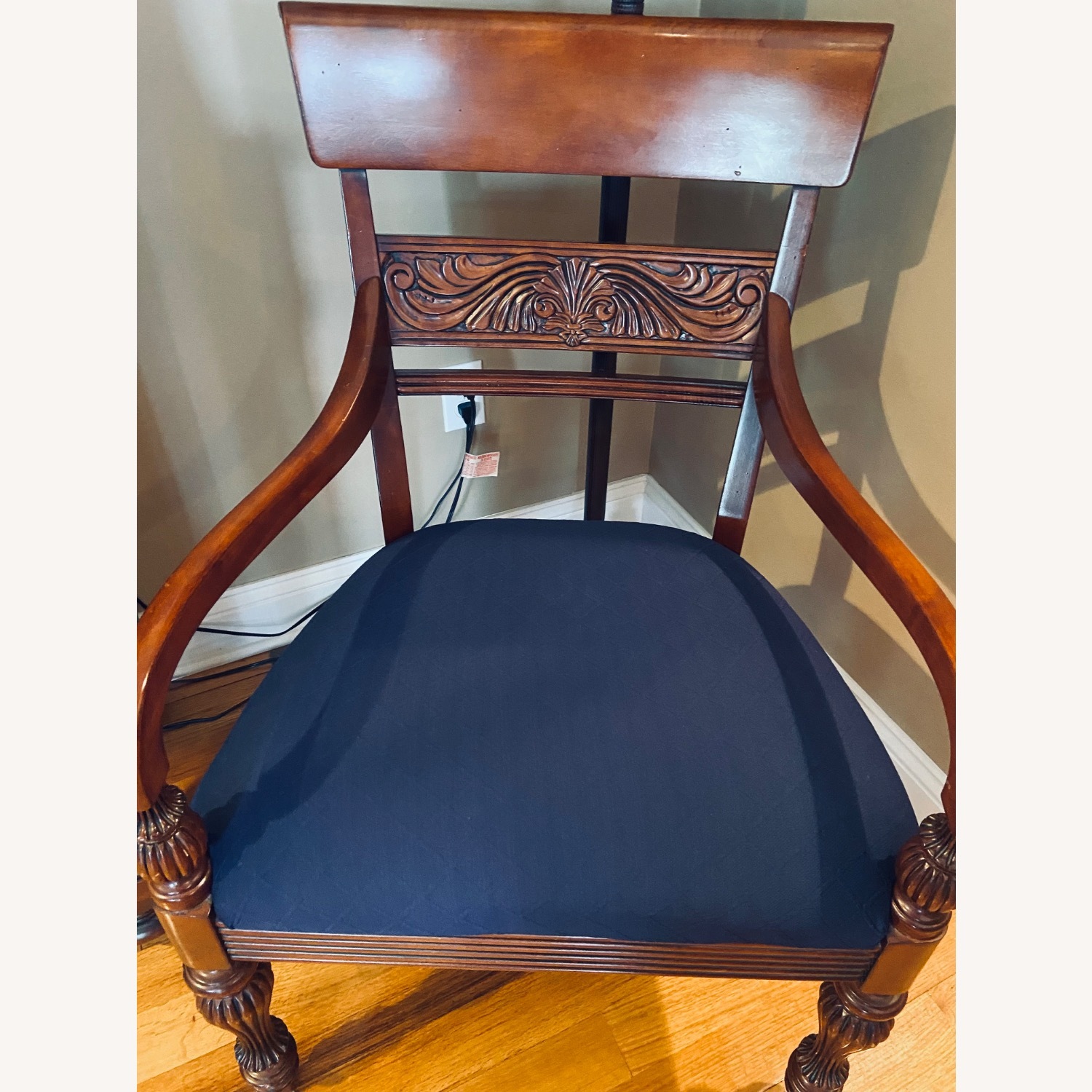 Ethan Allen British Classics Cinnabar Round Dining Table Set - image-6